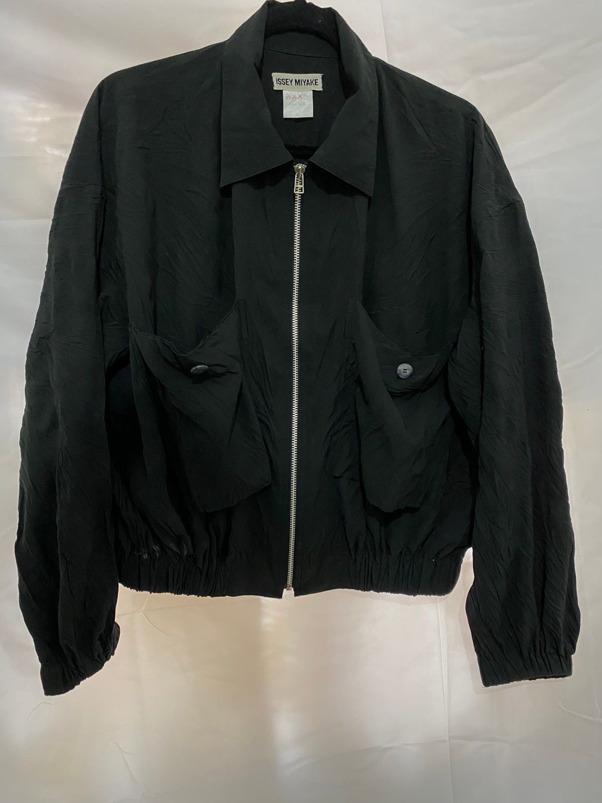 Pre-owned Issey Miyake Vintage  Light Bomber Jacket In Black