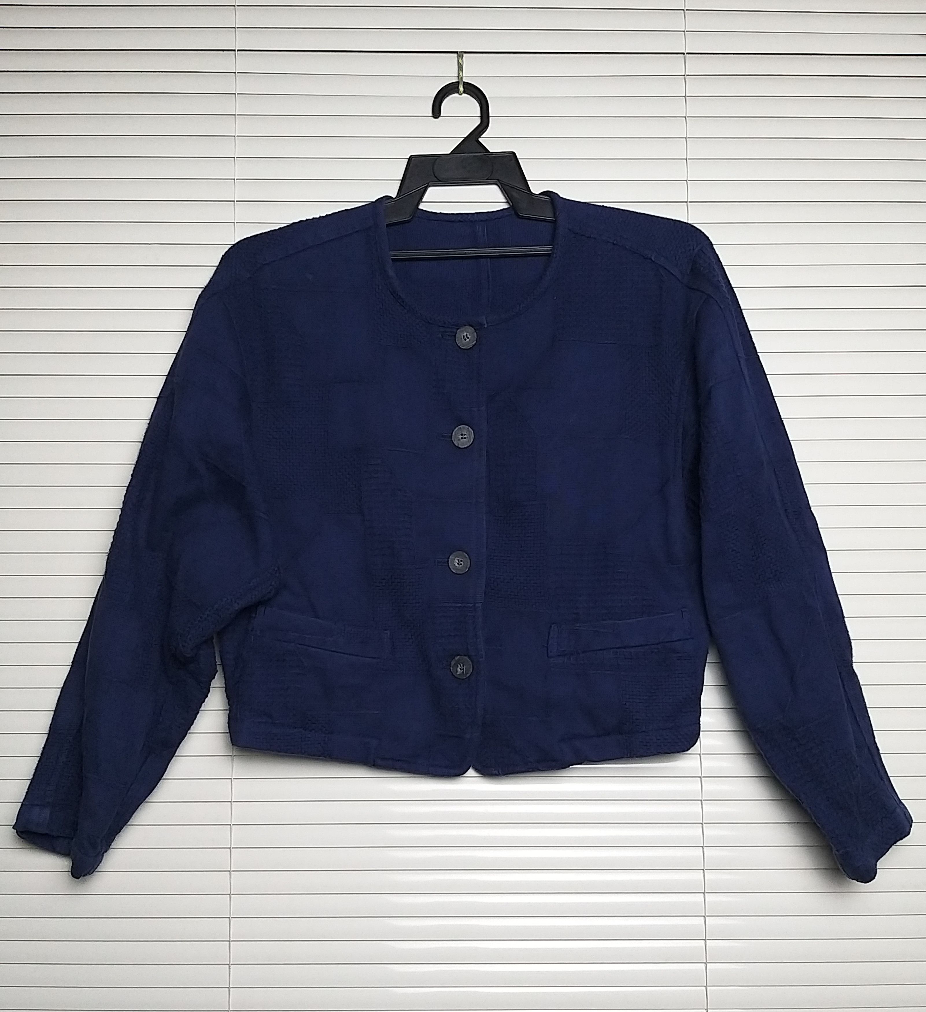 Issey Miyake ICONIC🔥VINTAGE 80'S IS ISSEY MIYAKE PATCHWORK CROPPED JACKET Size US M / EU 48-50 / 2 - 2 Thumbnail