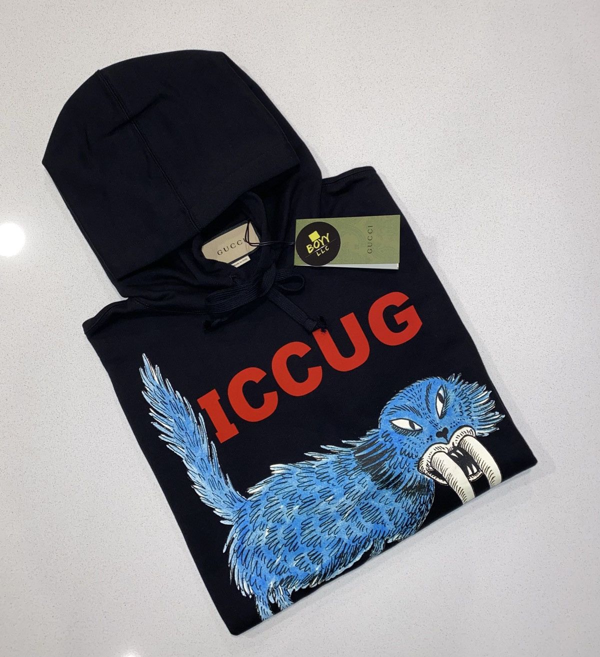 Gucci Iccug logo hoodie | Grailed