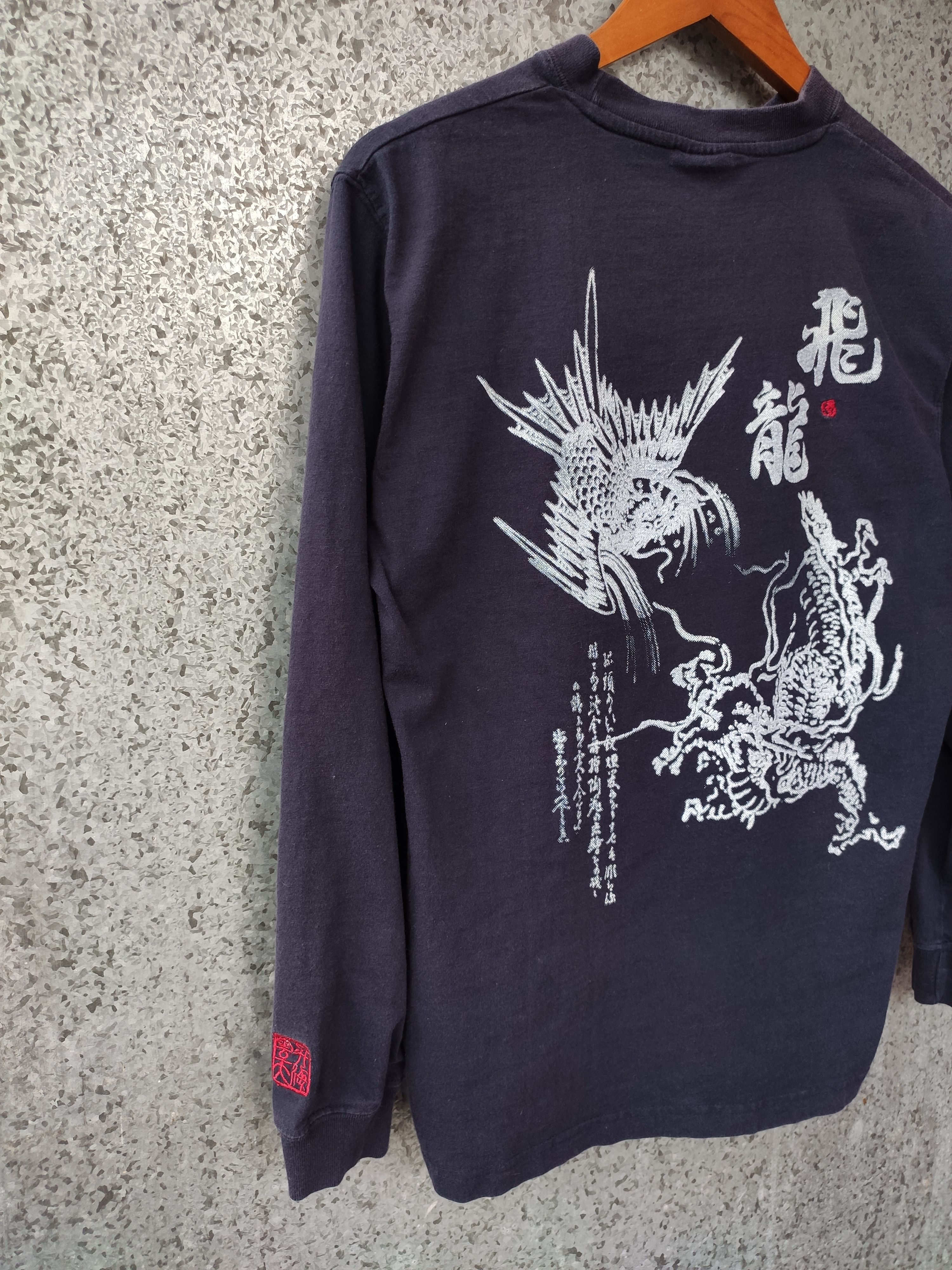 Japanese Brand Bullet Noise Sukajan Long Sleeve t shirt Japanese Brand Size US M / EU 48-50 / 2 - 2 Thumbnail