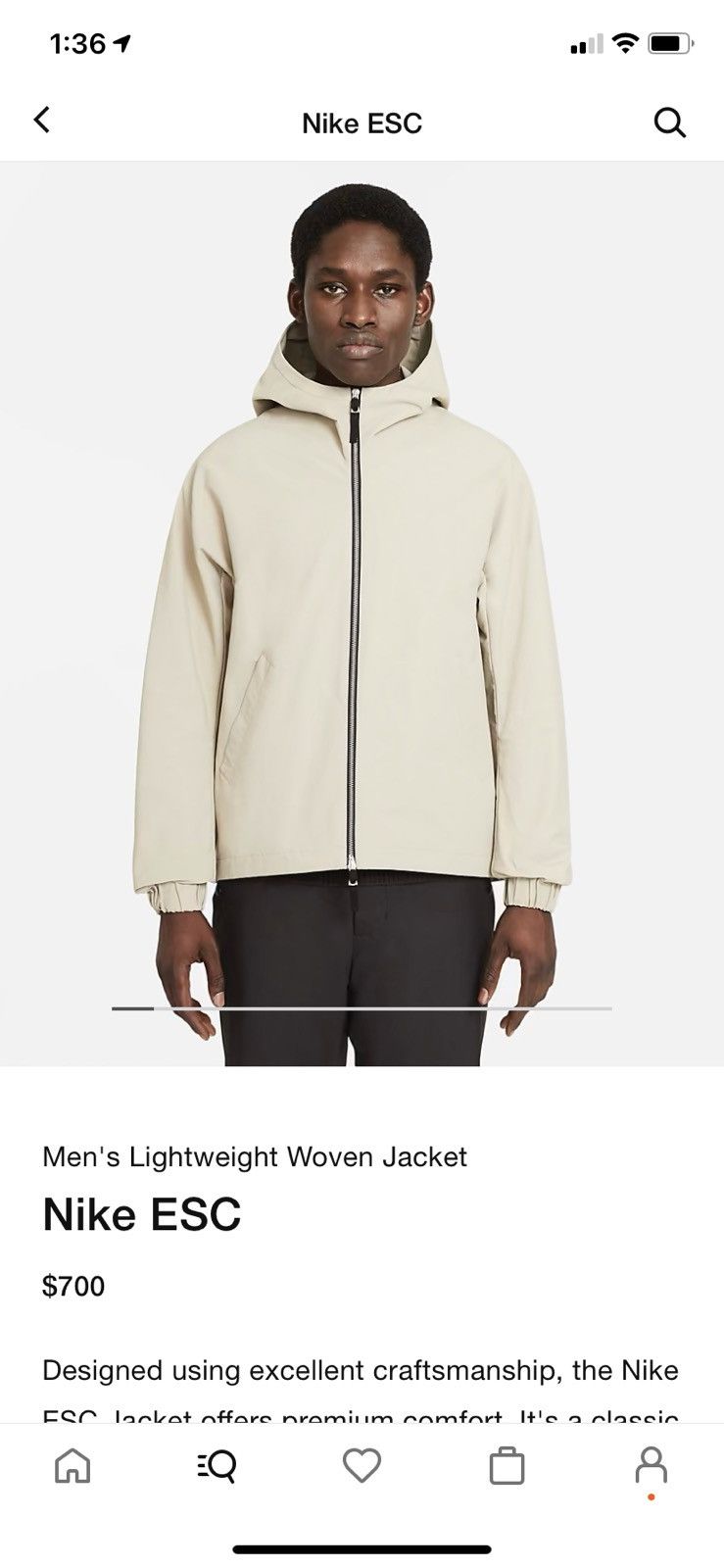 Nike ESC (Every Stitch Considered) Lightweight Woven Jacket