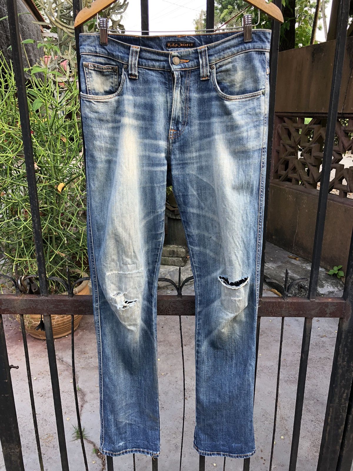 Nudie Jeans Made in Italy Nudie Jeans Distressed Denim Size US 31 - 1 Thumbnail