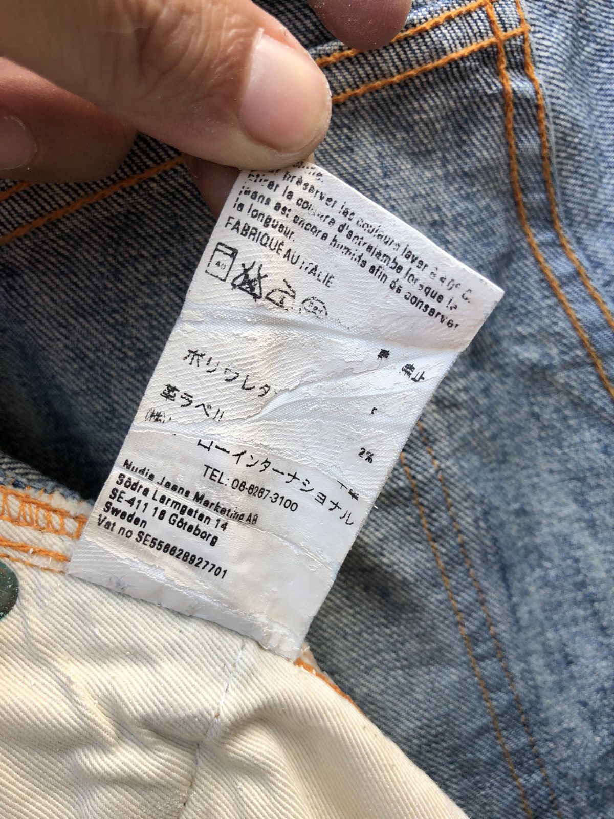 Nudie Jeans Made in Italy Nudie Jeans Distressed Denim Size US 31 - 10 Thumbnail
