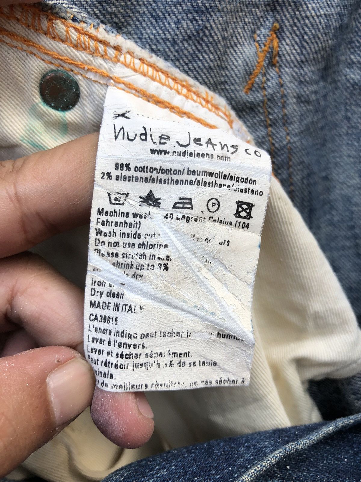 Nudie Jeans Made in Italy Nudie Jeans Distressed Denim Size US 31 - 9 Thumbnail