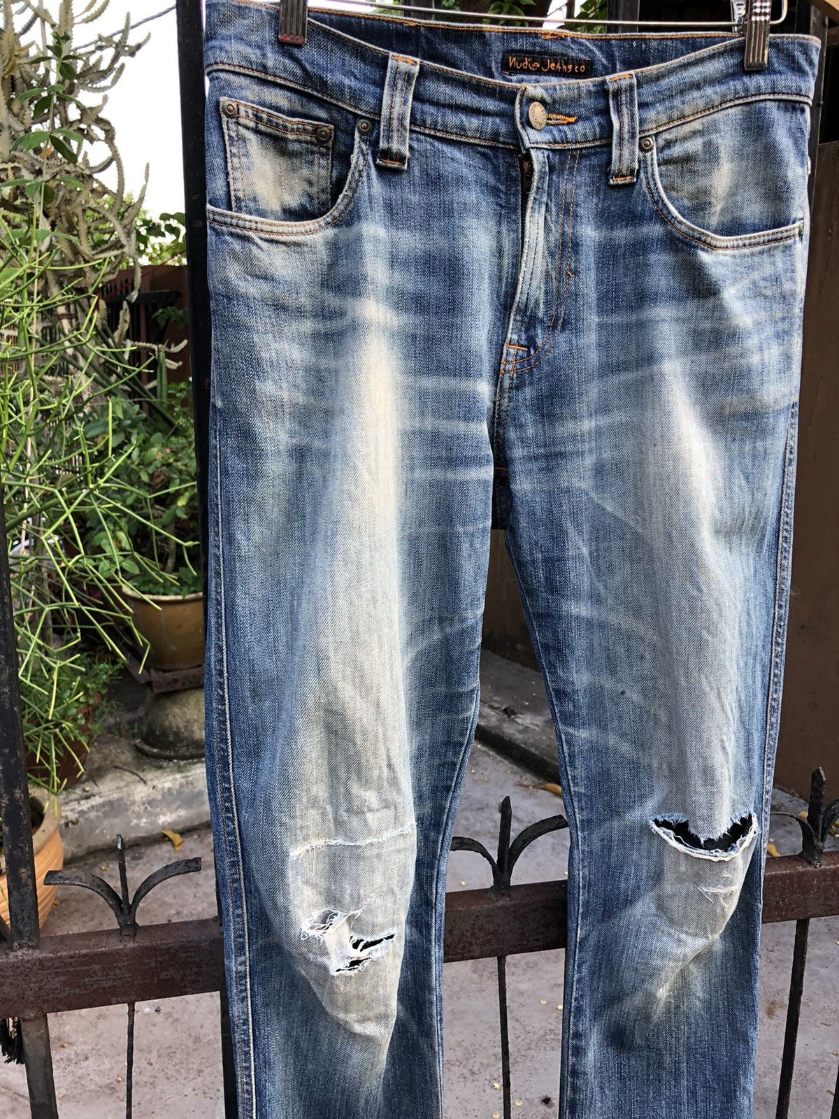 Nudie Jeans Made in Italy Nudie Jeans Distressed Denim Size US 31 - 2 Thumbnail