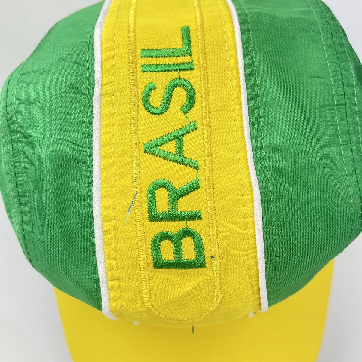 Vintage Brazil Flag Fashion Football Cap Hat Size ONE SIZE - 6 Thumbnail