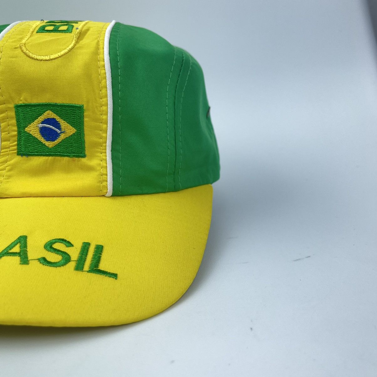 Vintage Brazil Flag Fashion Football Cap Hat Size ONE SIZE - 8 Thumbnail