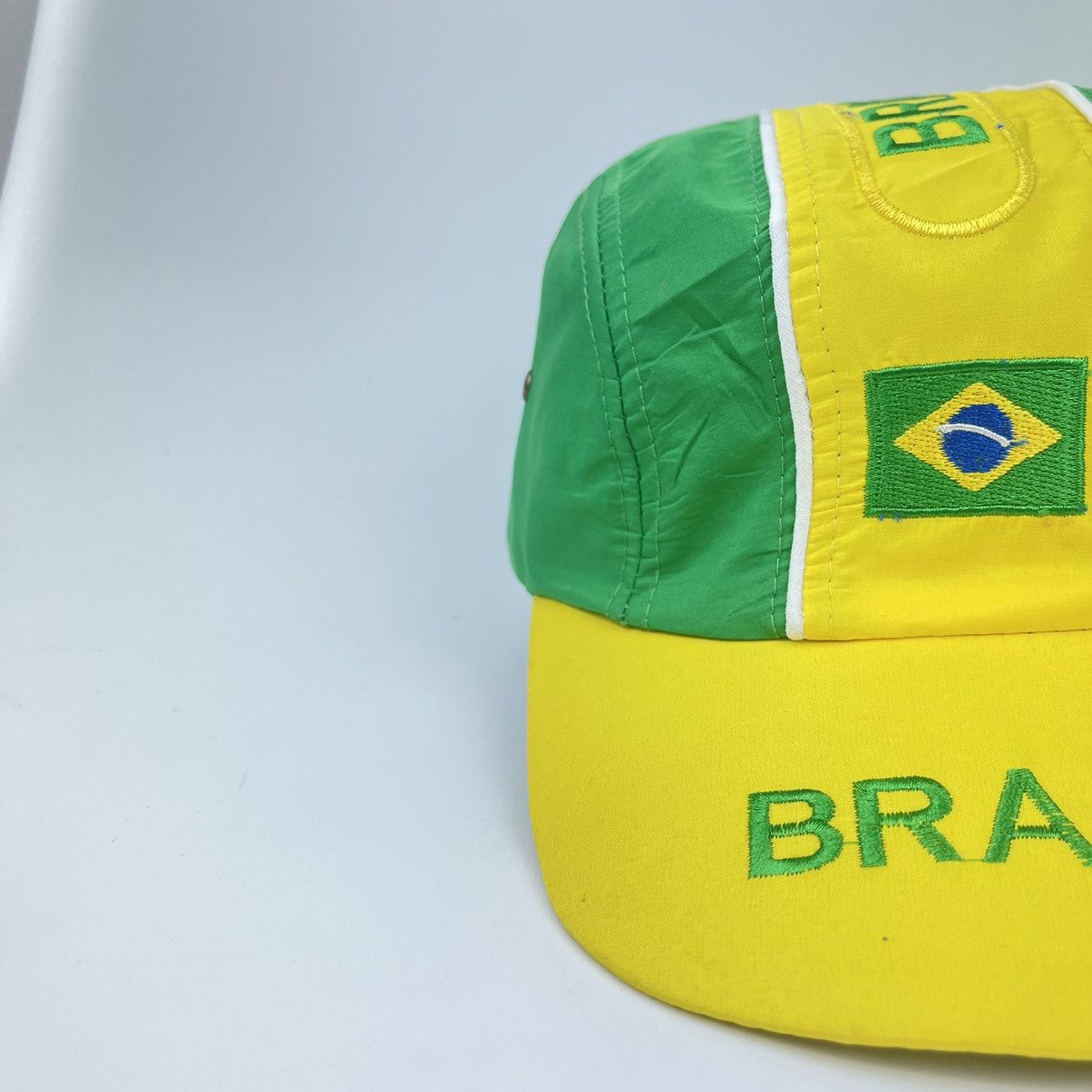 Vintage Brazil Flag Fashion Football Cap Hat Size ONE SIZE - 7 Thumbnail