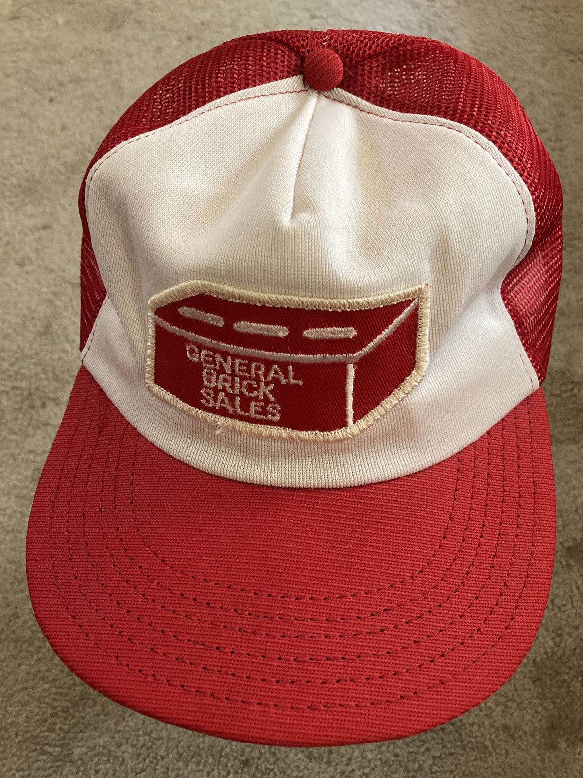 Vintage General Brick Sales trucker vintage mesh hat cap SnapBack Grailed