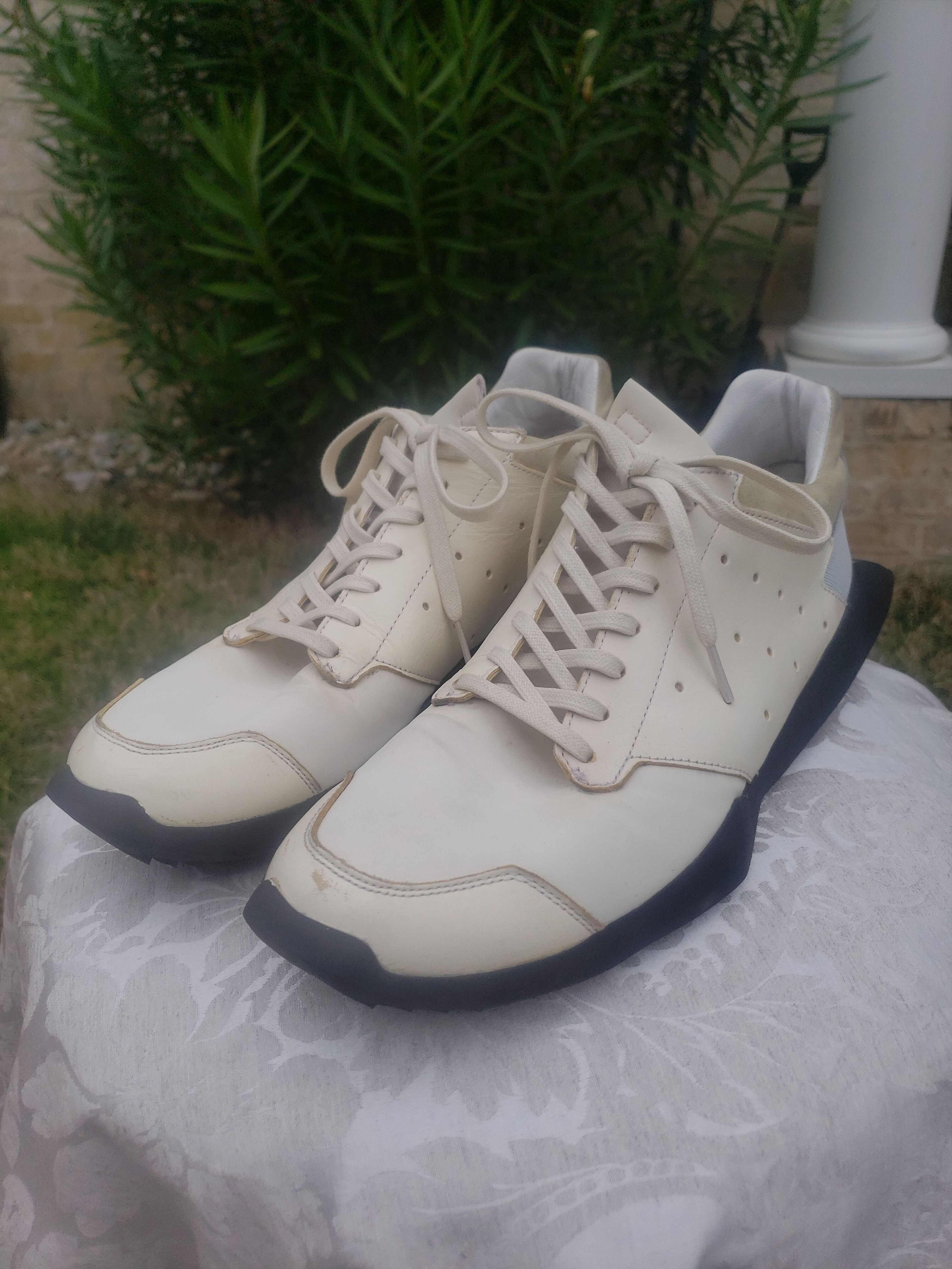 Adidas × Rick Owens Milk Tech Runners Size US 11 / EU 44 - 1 Thumbnail
