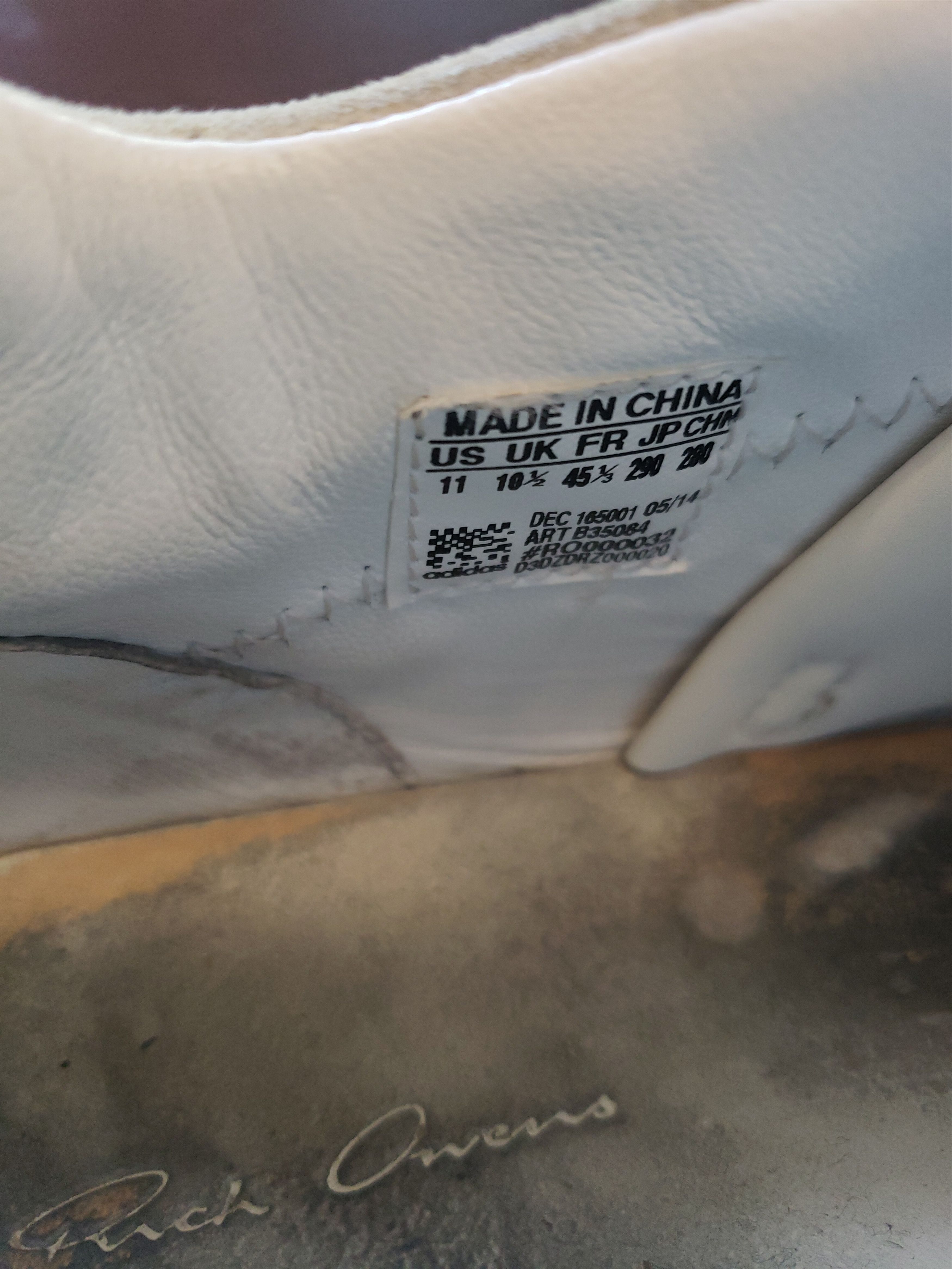 Adidas × Rick Owens Milk Tech Runners Size US 11 / EU 44 - 9 Thumbnail