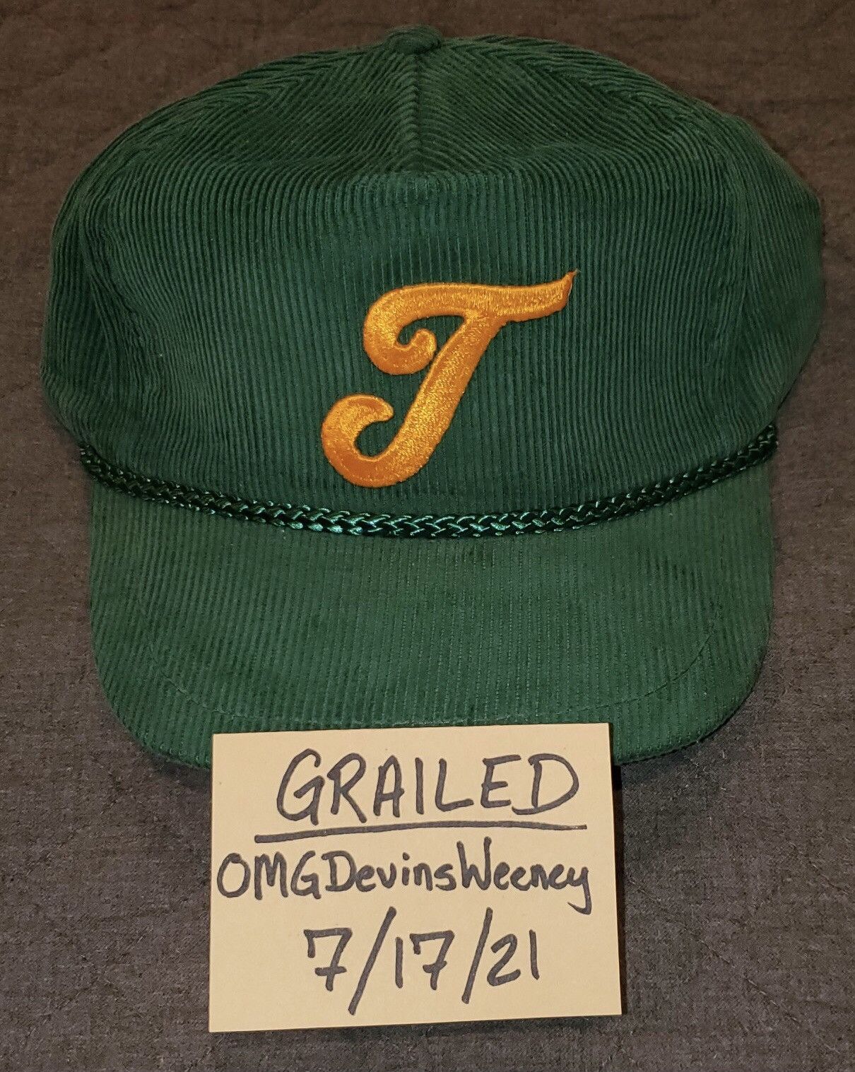 Vintage Titleist Corduroy SnapBack