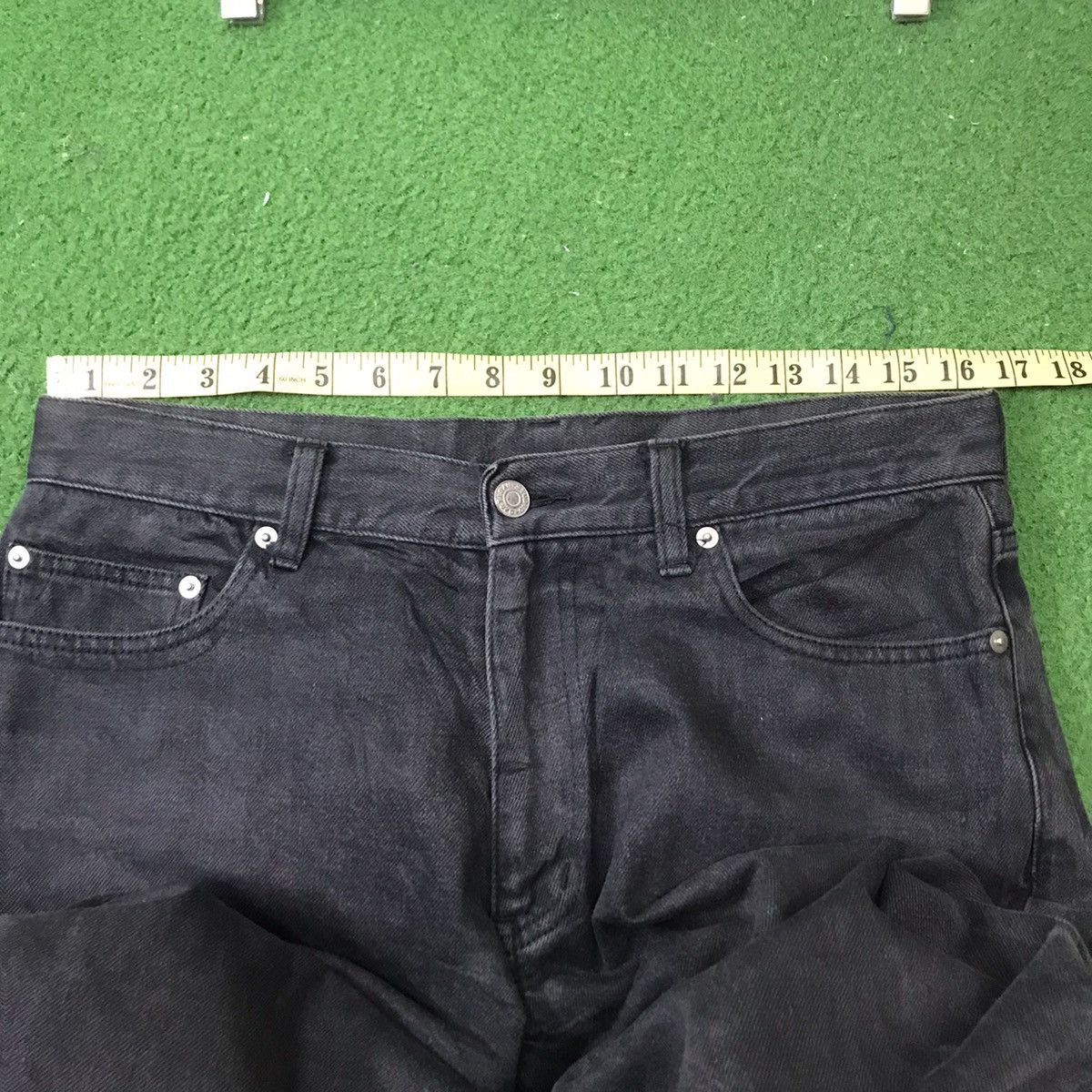 Studio D'Artisan Vintage Studio D Artisan Faded Black Denim Jeans Size US 32 / EU 48 - 17 Thumbnail