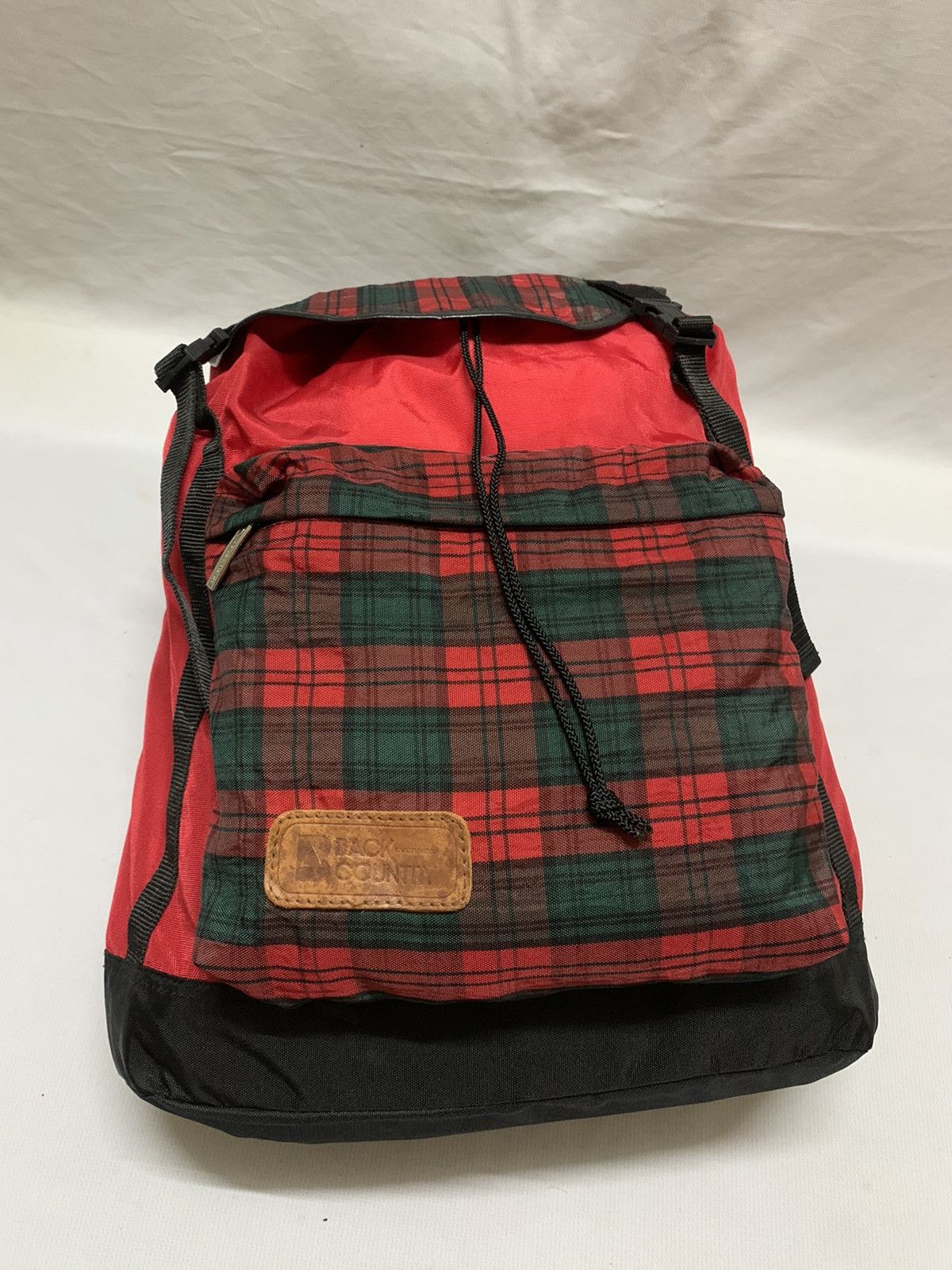 Vintage Vintage Rucksack - Lightweight Checkered Backpack Size ONE SIZE - 2 Thumbnail