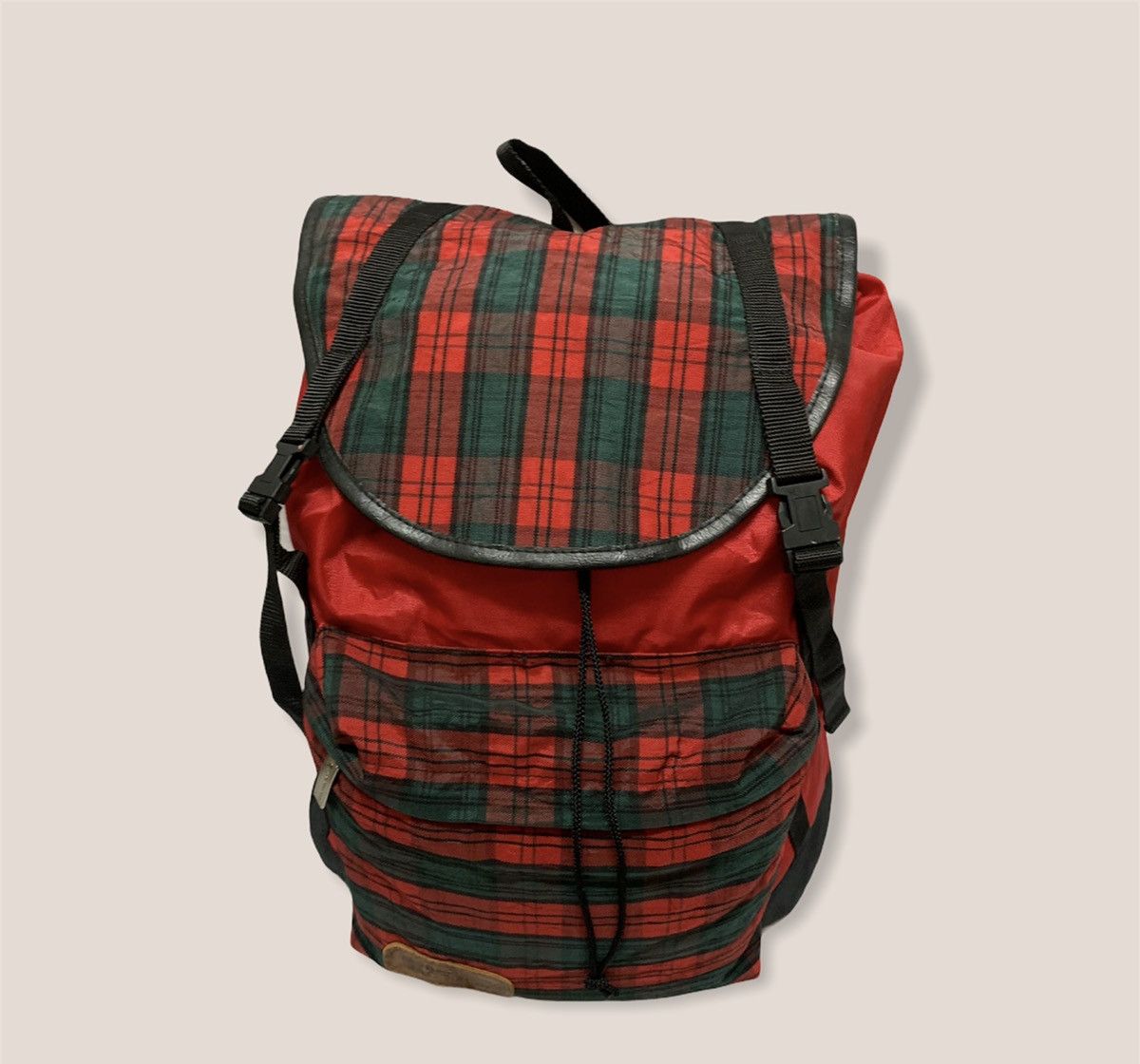 Vintage Vintage Rucksack - Lightweight Checkered Backpack Size ONE SIZE - 1 Thumbnail