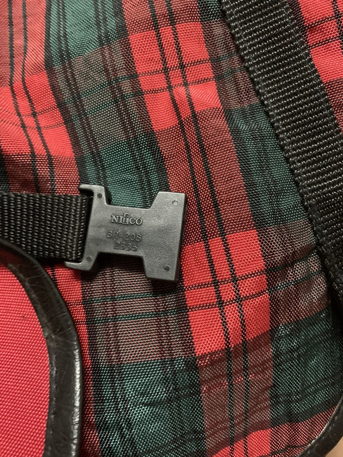 Vintage Vintage Rucksack - Lightweight Checkered Backpack Size ONE SIZE - 13 Thumbnail