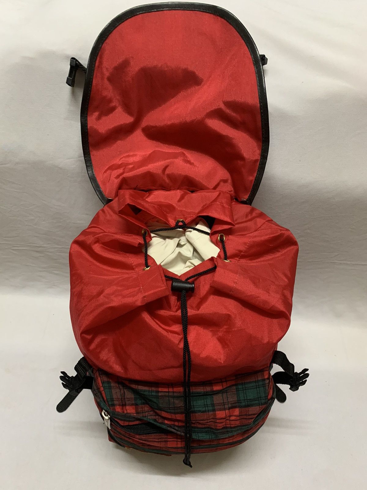 Vintage Vintage Rucksack - Lightweight Checkered Backpack Size ONE SIZE - 12 Thumbnail