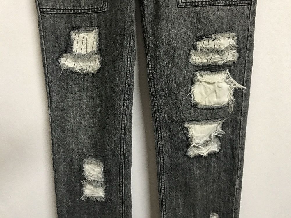 Vintage Men's Batsu Japan Distressed Patchwork Denim Bush Pant Size US 31 - 4 Thumbnail