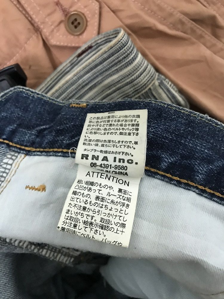 Vintage Vintage RNA Japan Distress Patchwork Mud Denim Flare Jeans Size US 29 - 22 Thumbnail