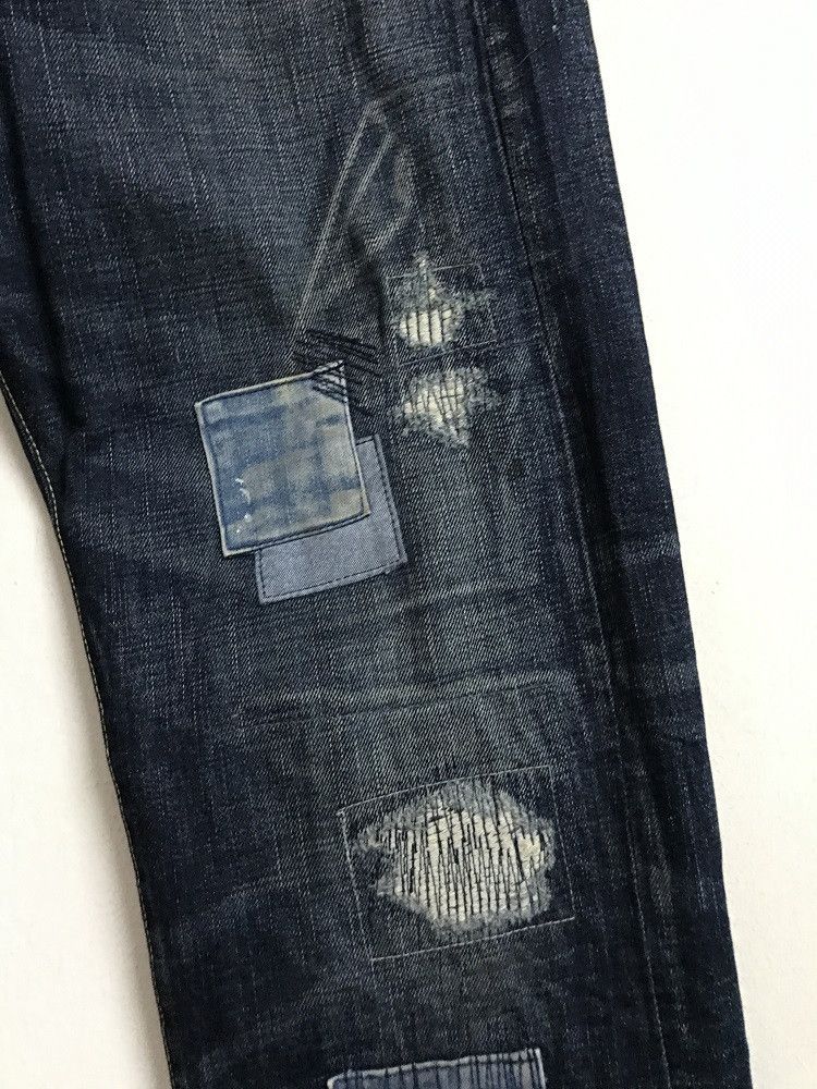 Designer × Japanese Brand × Takeo Kikuchi TAKEO KIKUCHI Japan Distressed Zigzag Patchwork Denim Size US 32 / EU 48 - 8 Thumbnail