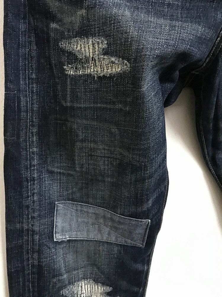 Designer × Japanese Brand × Takeo Kikuchi TAKEO KIKUCHI Japan Distressed Zigzag Patchwork Denim Size US 32 / EU 48 - 5 Thumbnail