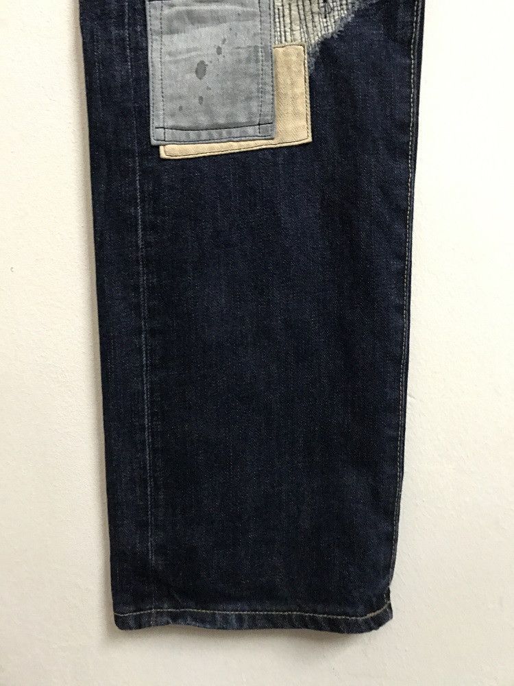 Designer × Japanese Brand × Takeo Kikuchi TAKEO KIKUCHI Japan Distressed Zigzag Patchwork Denim Size US 32 / EU 48 - 7 Thumbnail
