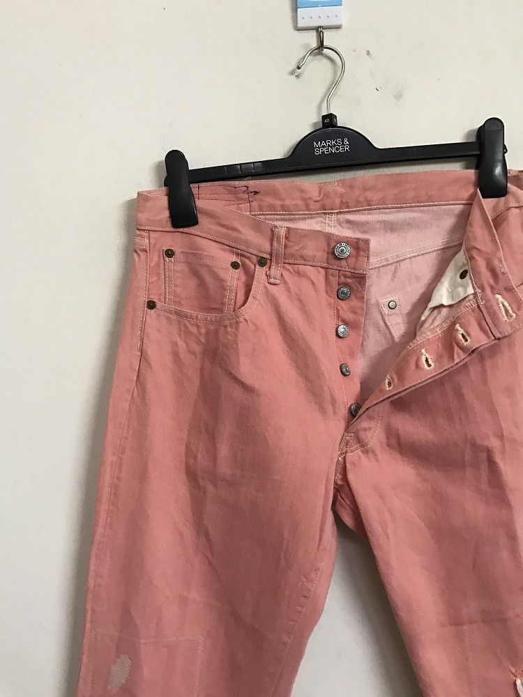 Vintage GOWEST Japan Rips Distressed Patchwork Selvedge Denim Jeans Size US 32 / EU 48 - 3 Thumbnail