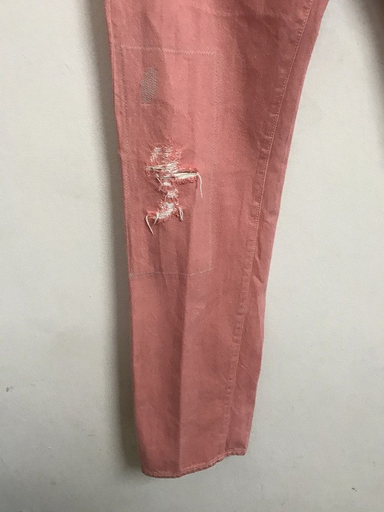 Vintage GOWEST Japan Rips Distressed Patchwork Selvedge Denim Jeans Size US 32 / EU 48 - 5 Thumbnail