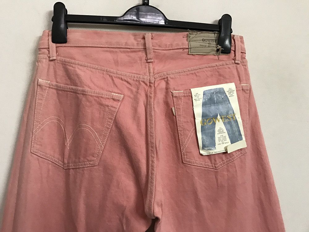 Vintage GOWEST Japan Rips Distressed Patchwork Selvedge Denim Jeans Size US 32 / EU 48 - 10 Thumbnail
