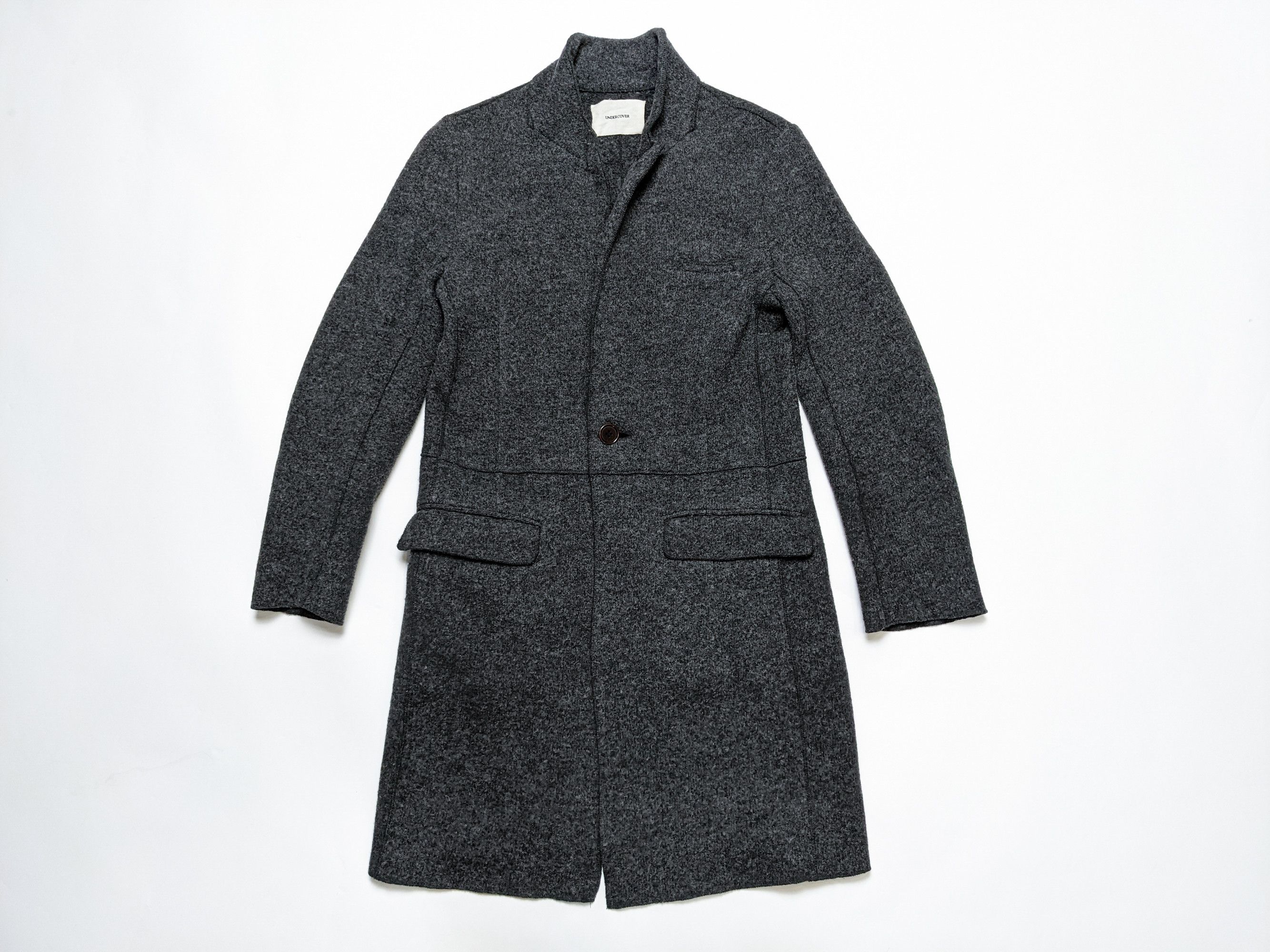 Undercover Grey Wool Coat Size 2 (S) Japan Inverted Seams | Grailed