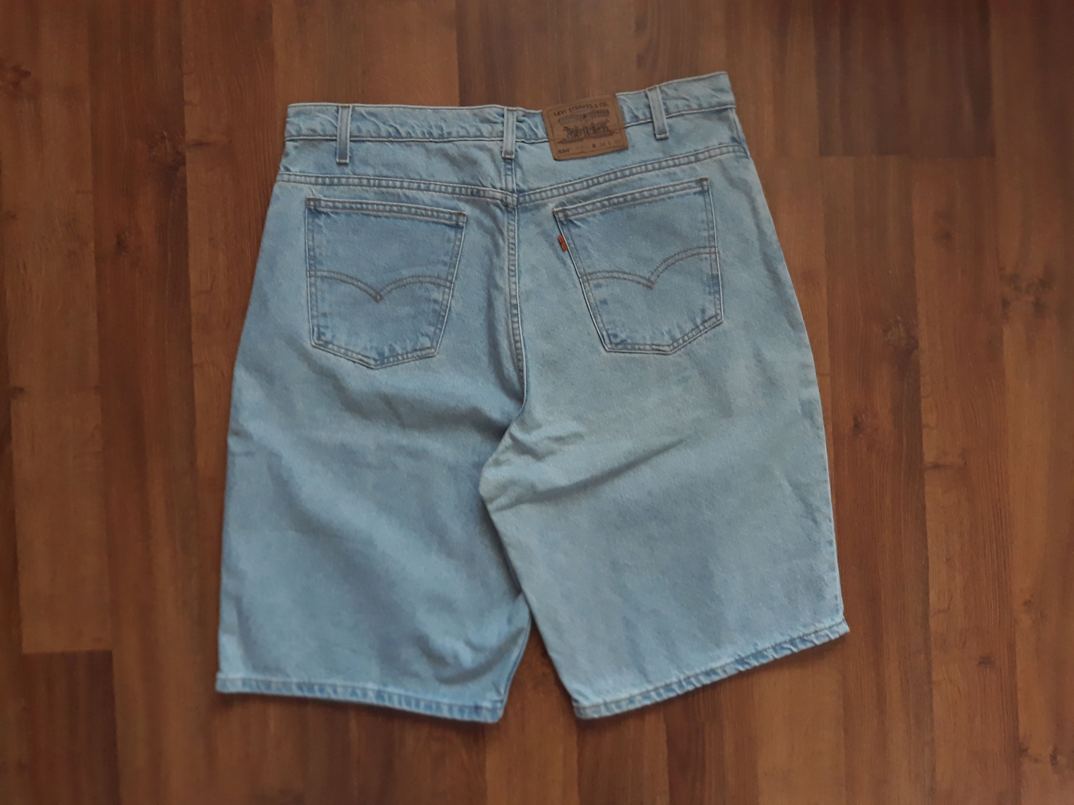 Levi's Vintage Levi's 550 Orange Tab Shorts 48 cm waist Size US 38 / EU 54 - 2 Thumbnail