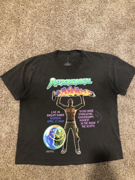 Travis scott back store bling t shirt