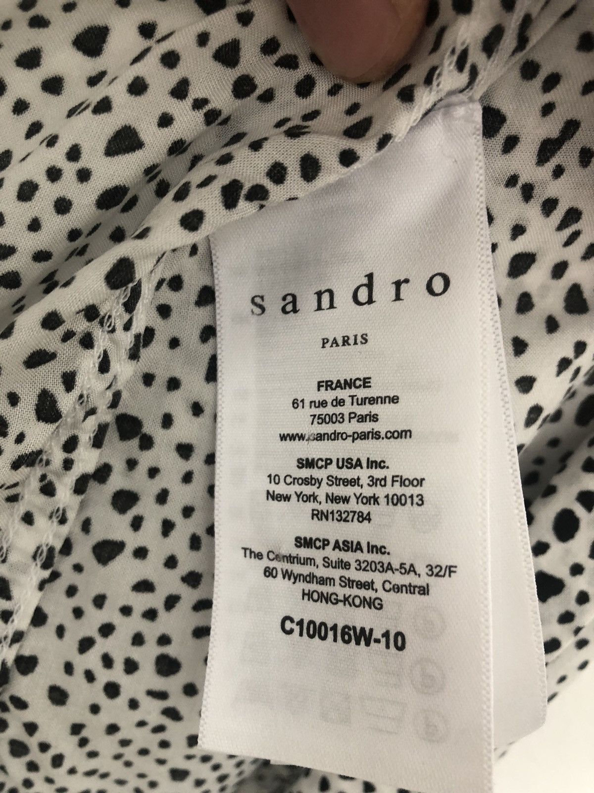 Sandro White Heartbreak Viscose Shirt Size US M / EU 48-50 / 2 - 6 Thumbnail