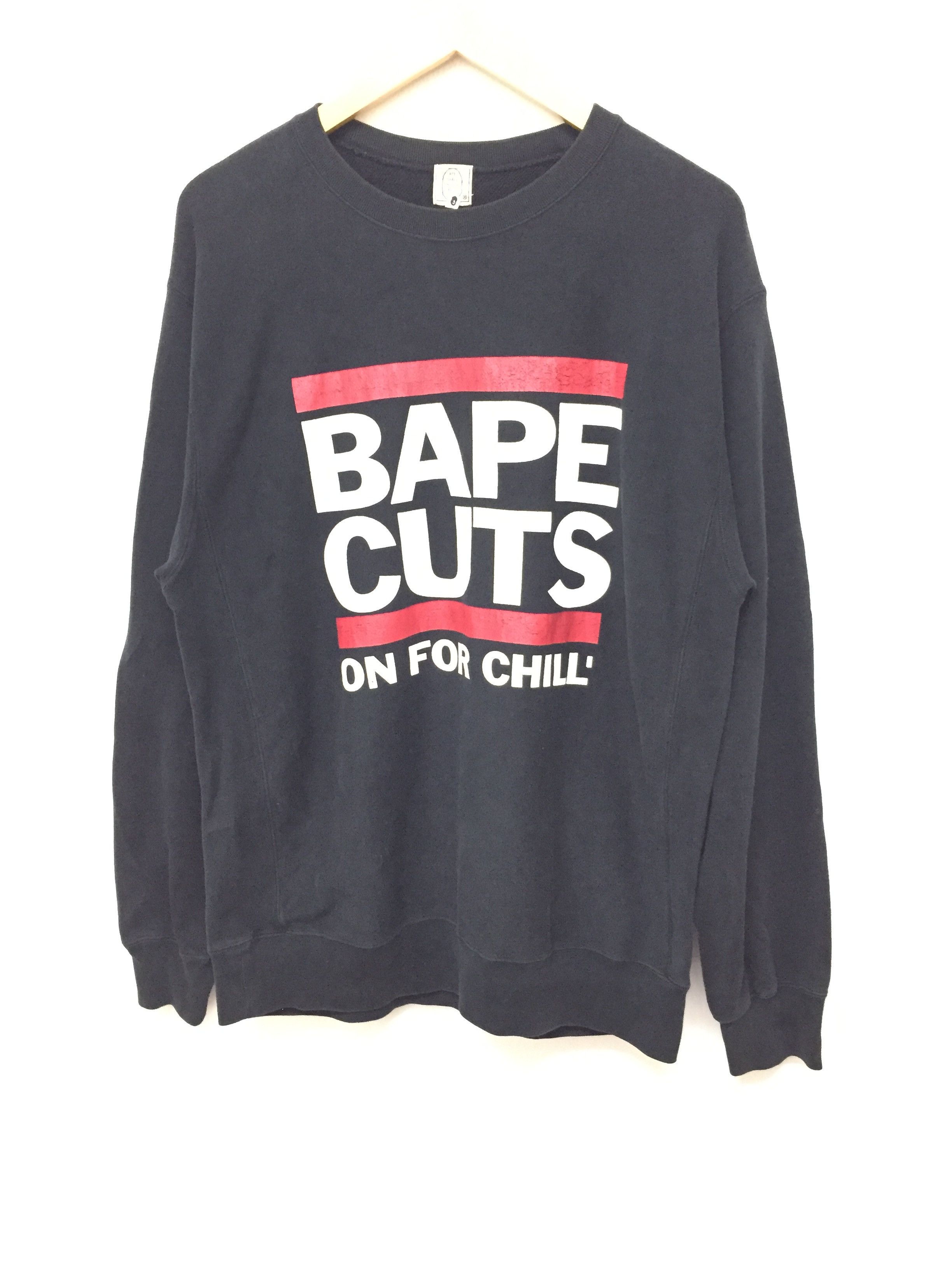 Bape 2003 Bape Cuts Crewneck Size US L / EU 52-54 / 3 - 1 Thumbnail