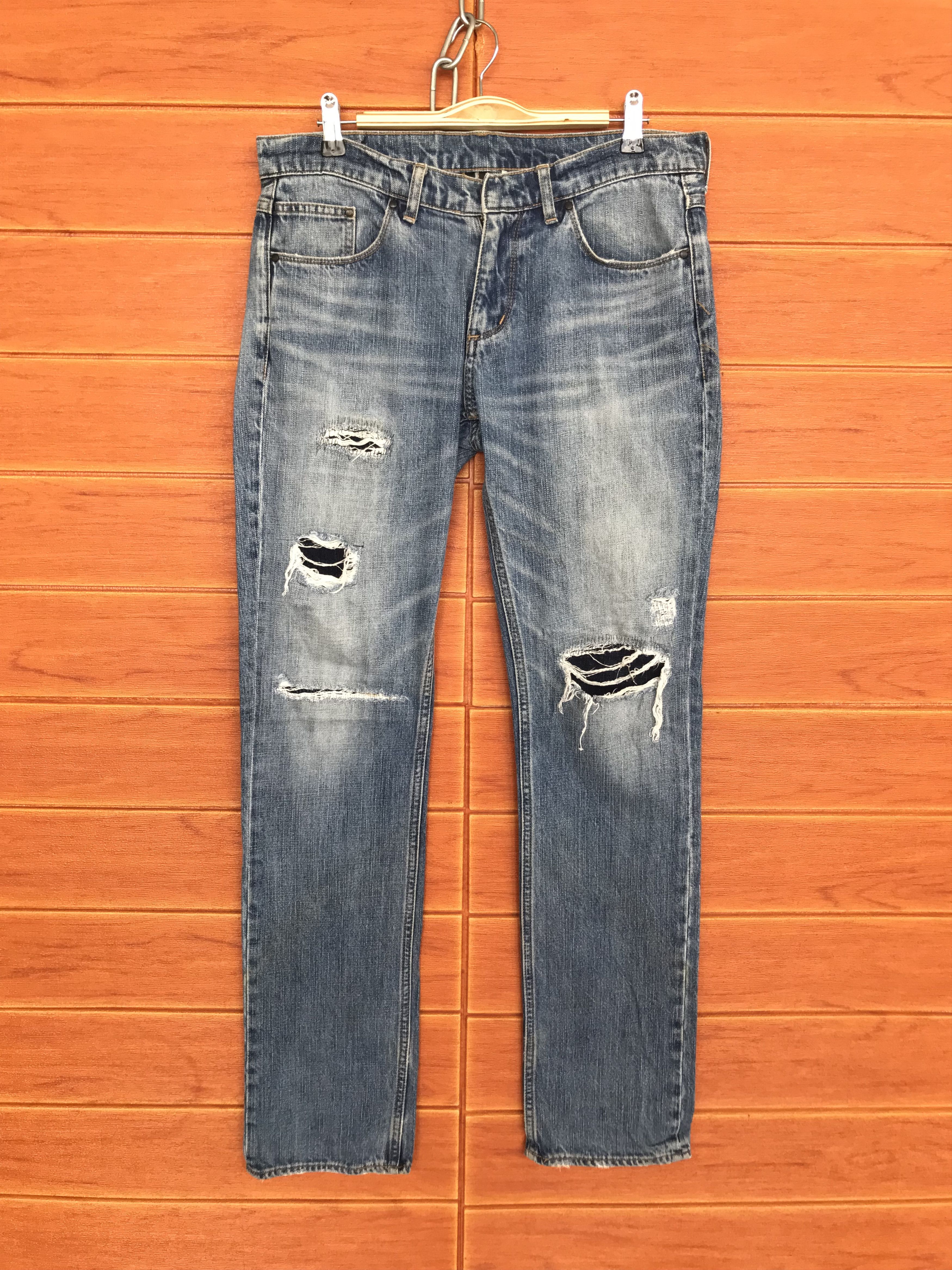 Kapital Fadeless Patchwork Denim Jeans Size US 32 / EU 48 - 2 Thumbnail