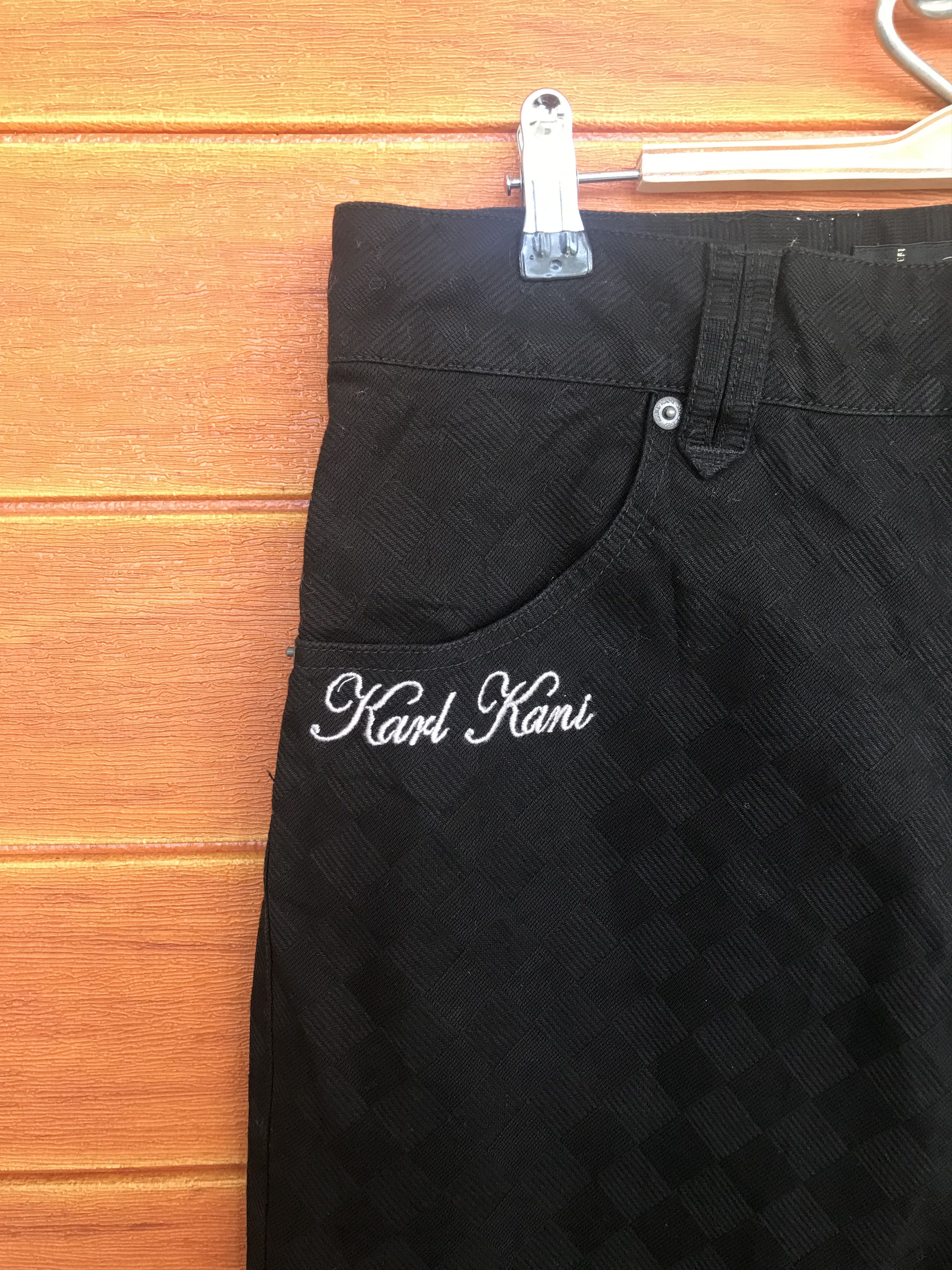 Karl Kani Karl Kani Black Customized Patterned Denim Pants Size US 32 / EU 48 - 8 Thumbnail