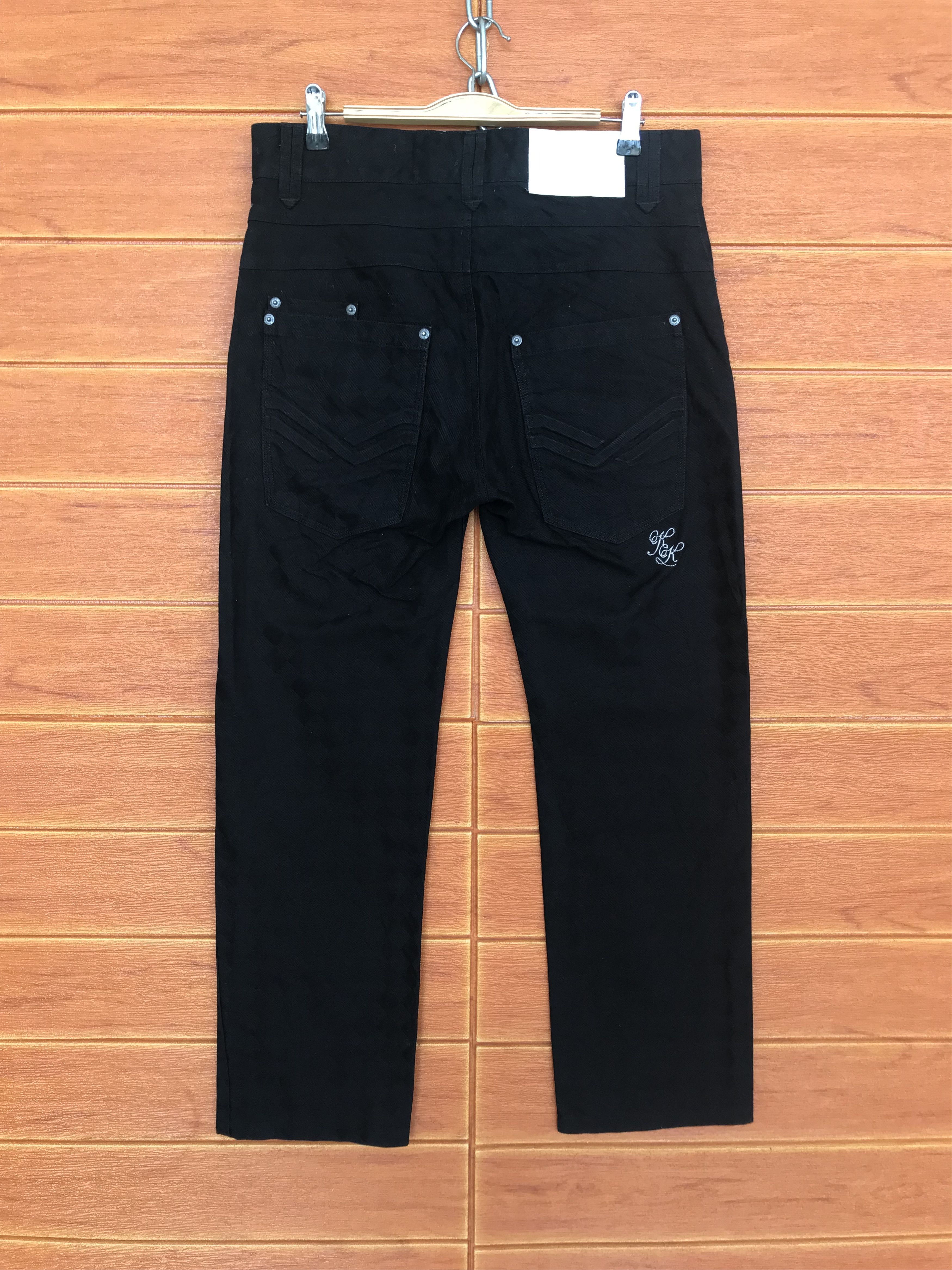 Karl Kani Karl Kani Black Customized Patterned Denim Pants Size US 32 / EU 48 - 1 Thumbnail