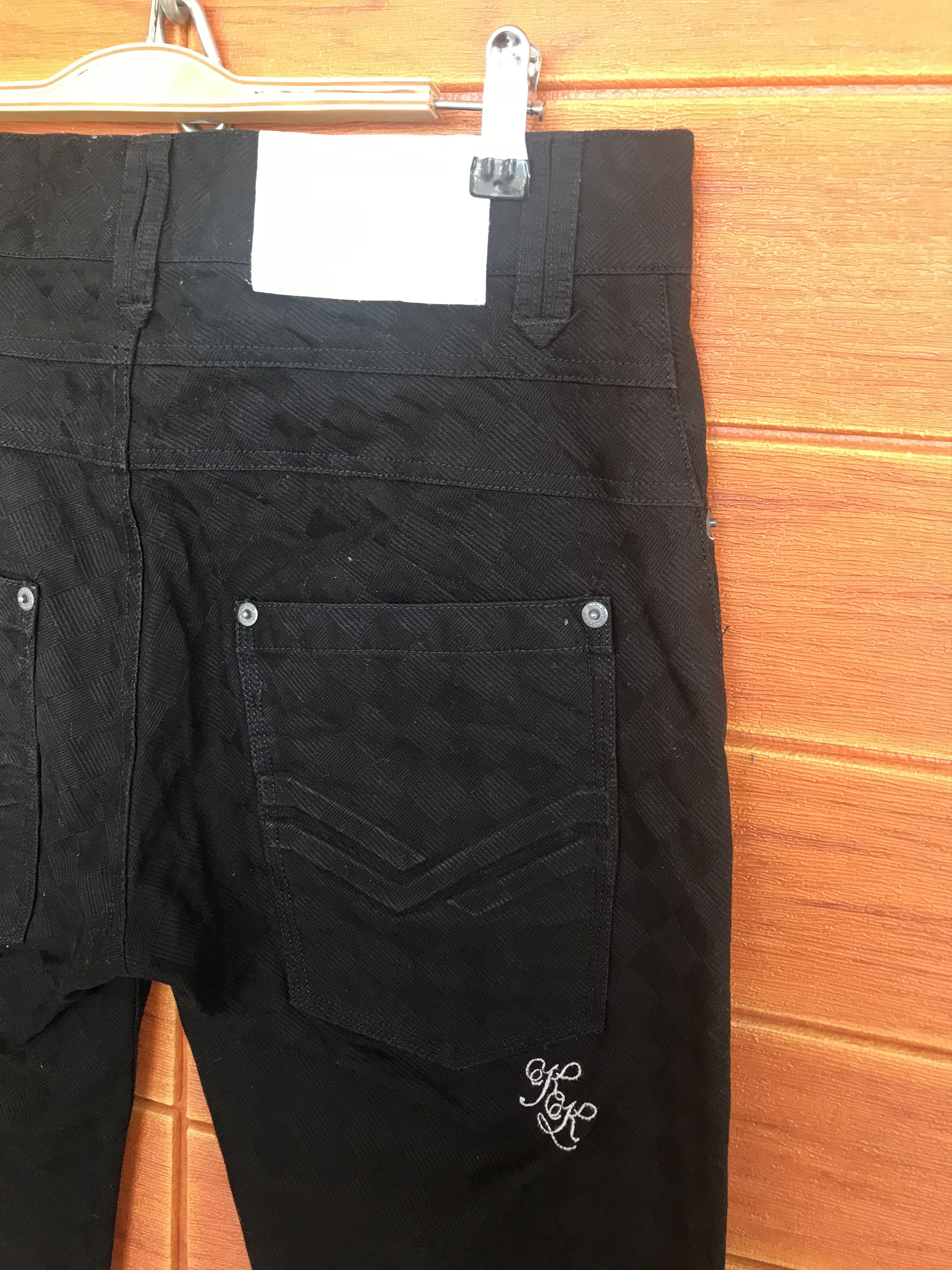 Karl Kani Karl Kani Black Customized Patterned Denim Pants Size US 32 / EU 48 - 4 Thumbnail