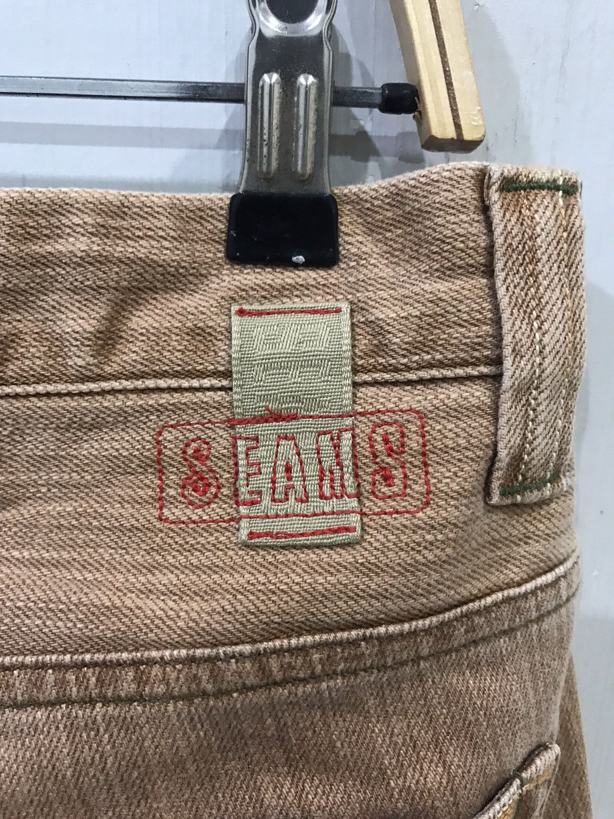 Designer SEAMS Japan Biker Denim Knee Pad Dope Rare Size US 32 / EU 48 - 14 Thumbnail