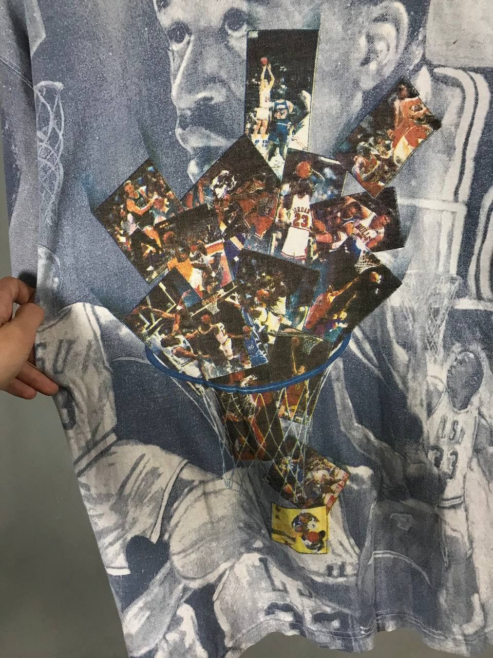Vintage Shaquille O’Neal vintage overprinted streetwear tee Size US M / EU 48-50 / 2 - 3 Thumbnail