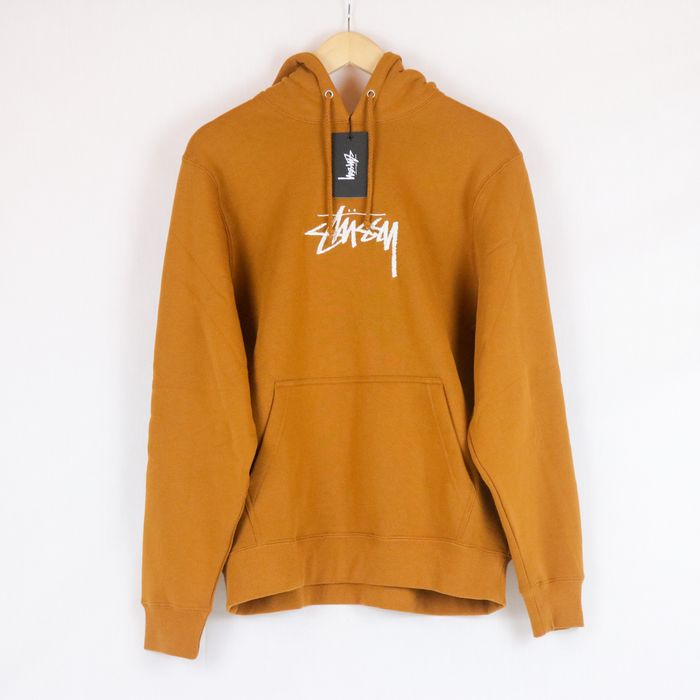 Stussy Stussy Logo App Hoodie Caramel Grailed