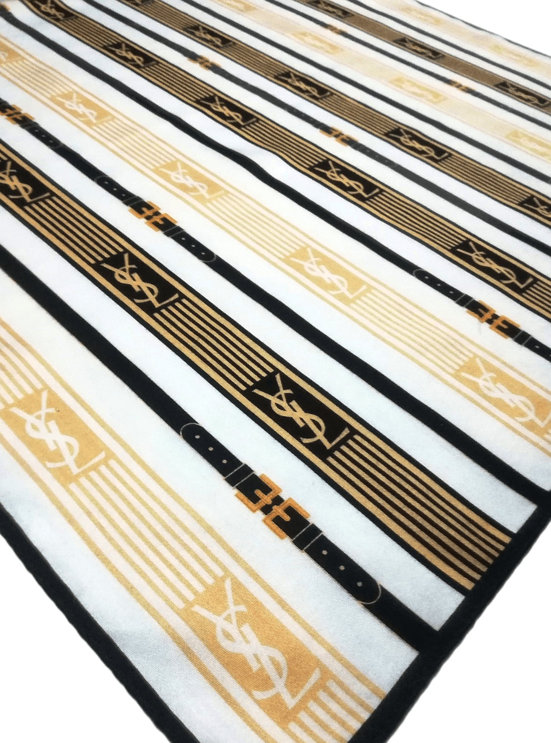 Yves Saint Laurent Yves Saint Laurent stripe Design Bandana Handkerchief Style Size ONE SIZE - 4 Thumbnail