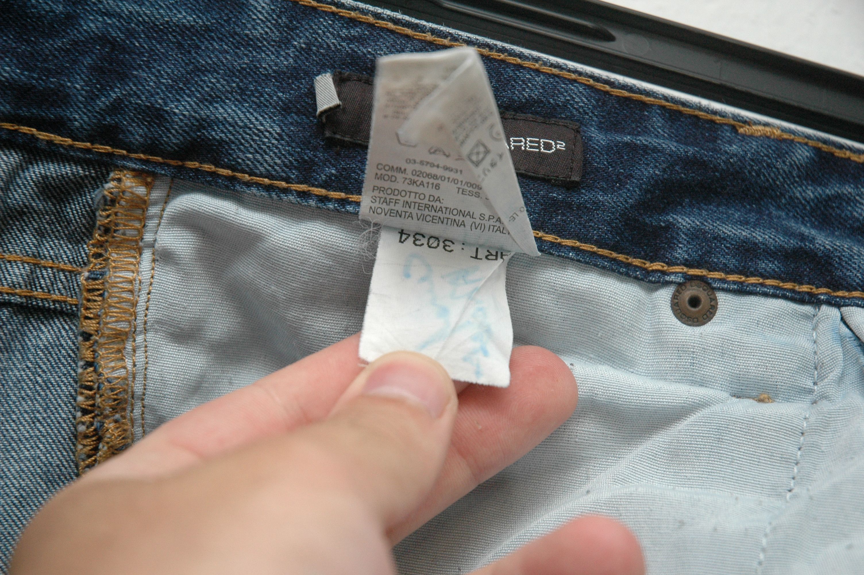 Dsquared2 Dsquared2 Distressed Denim Pant Made in Italy Luxury Size US 30 / EU 46 - 16 Thumbnail