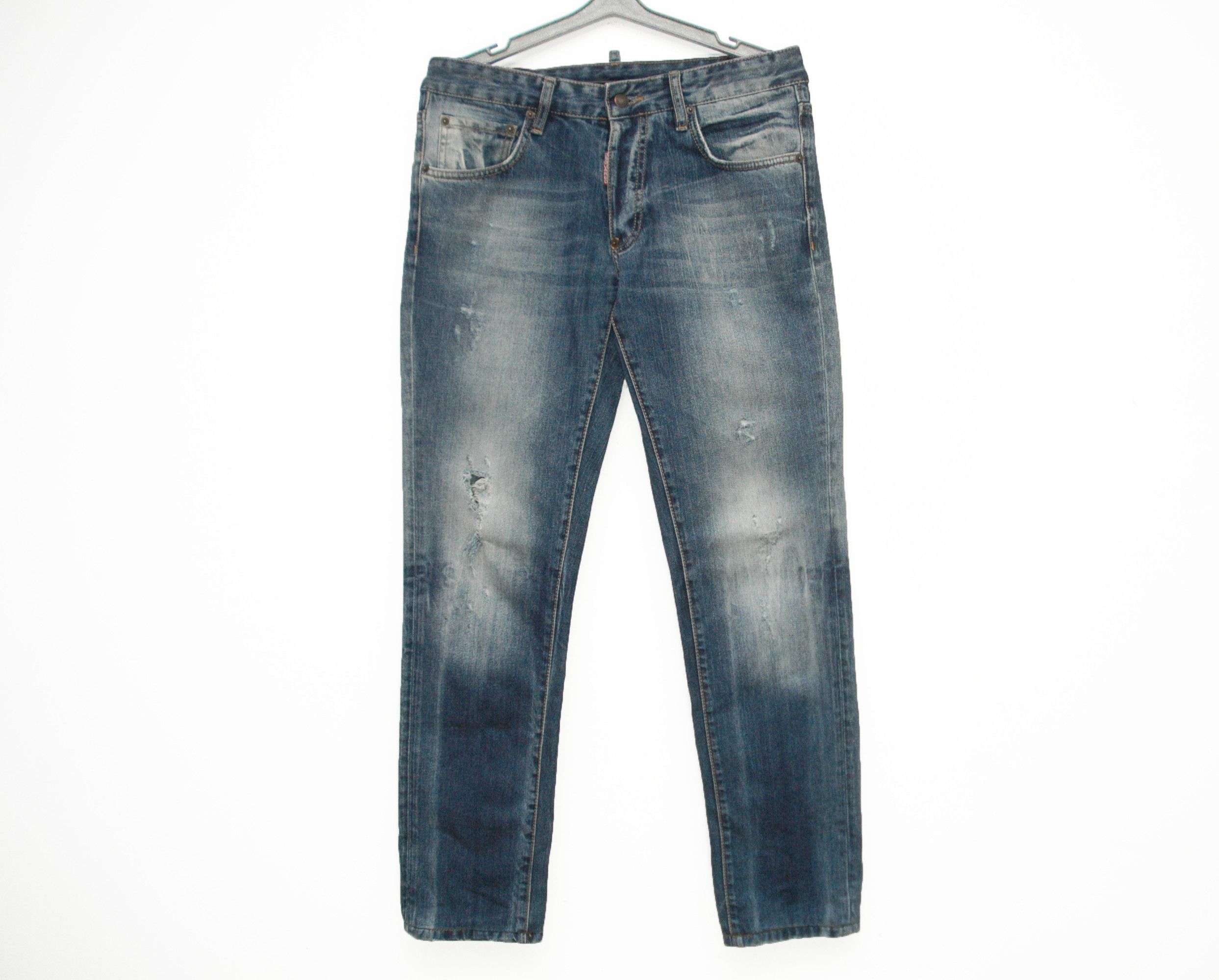 Dsquared2 Dsquared2 Distressed Denim Pant Made in Italy Luxury Size US 30 / EU 46 - 1 Thumbnail