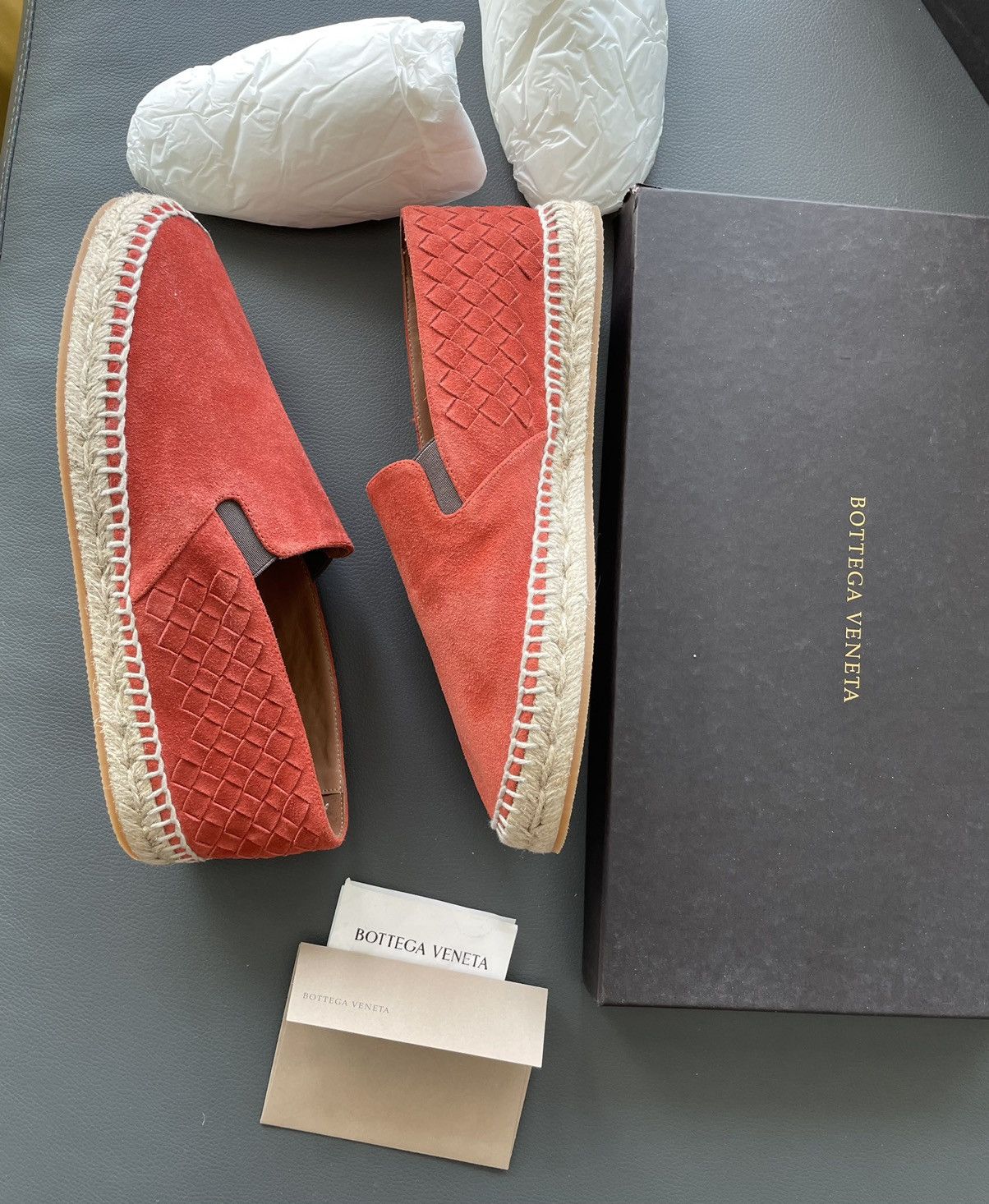 Bottega Veneta $850 Value Limited Edition Runway Leather Espadrilles New Size US 7 / EU 40 - 1 Thumbnail