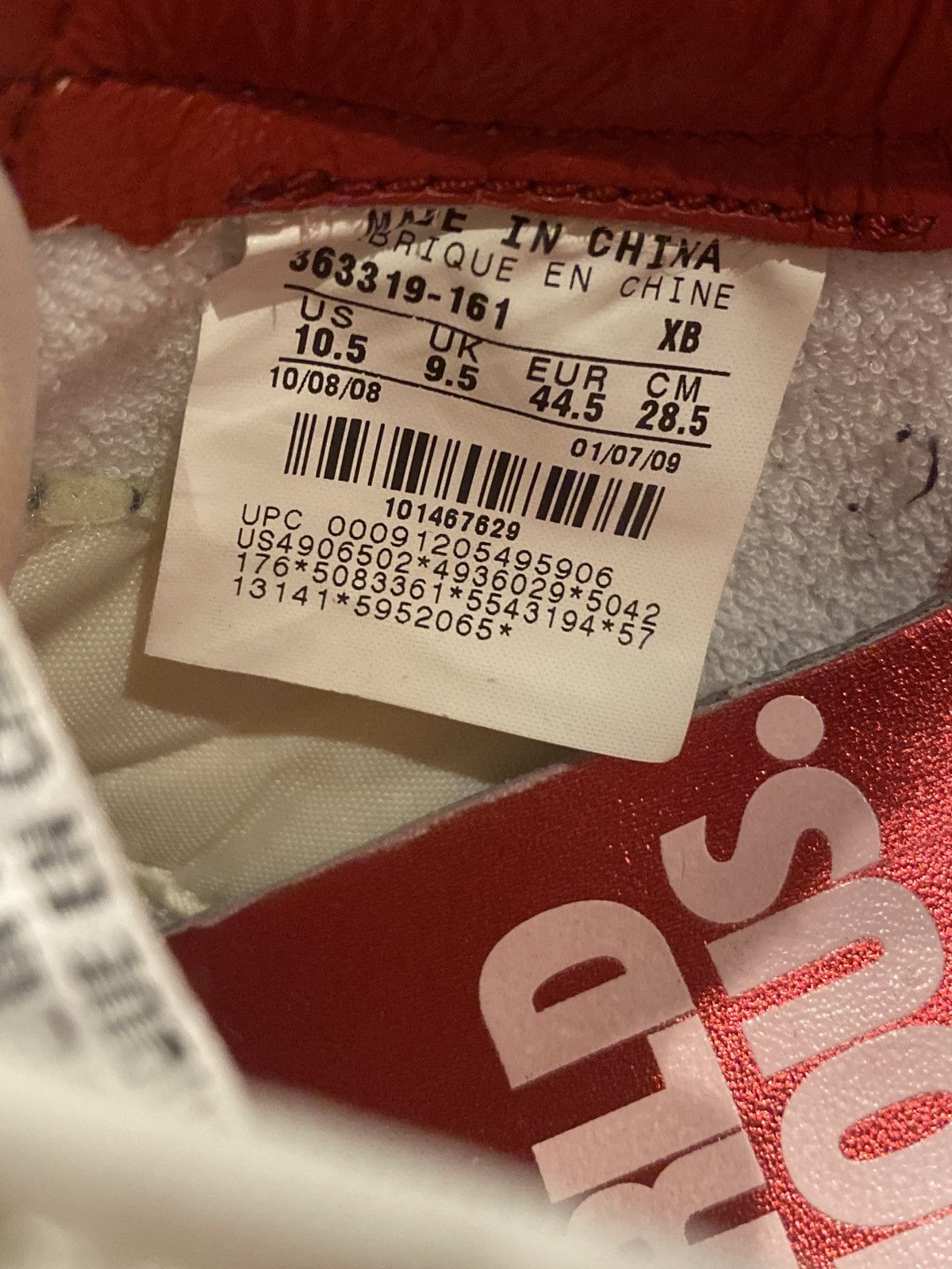 Nike × Supreme Supreme SB x Bruin White Low 2009 Size US 10.5 / EU 43-44 - 6 Thumbnail