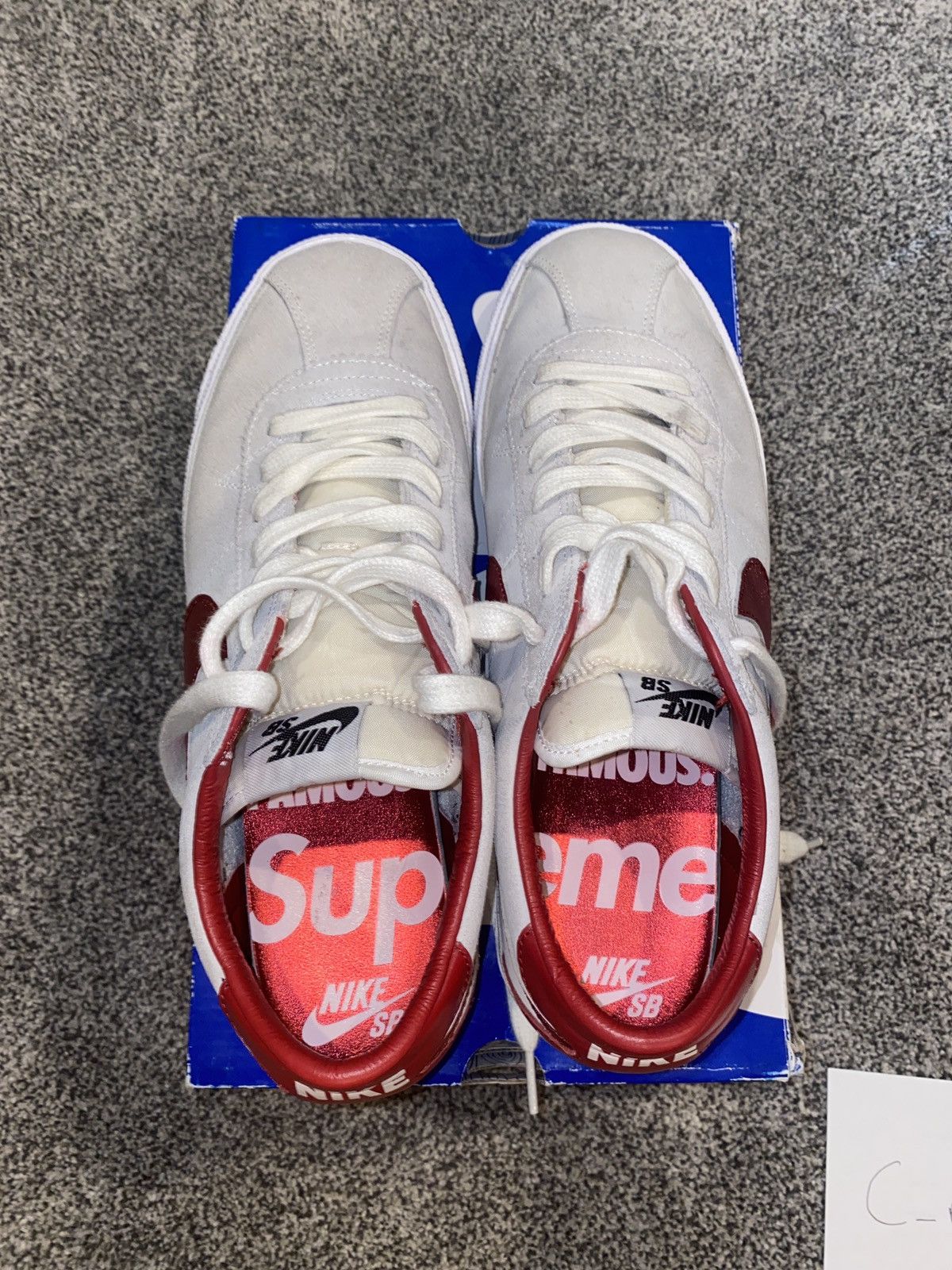 Nike × Supreme Supreme SB x Bruin White Low 2009 Size US 10.5 / EU 43-44 - 4 Thumbnail