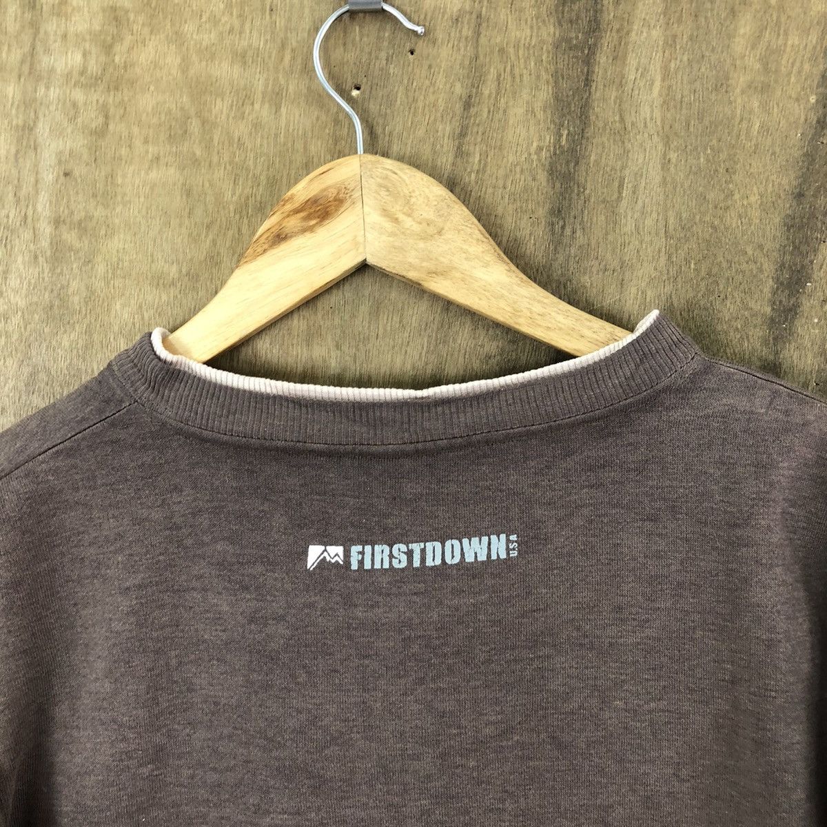 Japanese Brand Vintage First Down Faded Brown Sweatshirt Size US L / EU 52-54 / 3 - 10 Thumbnail