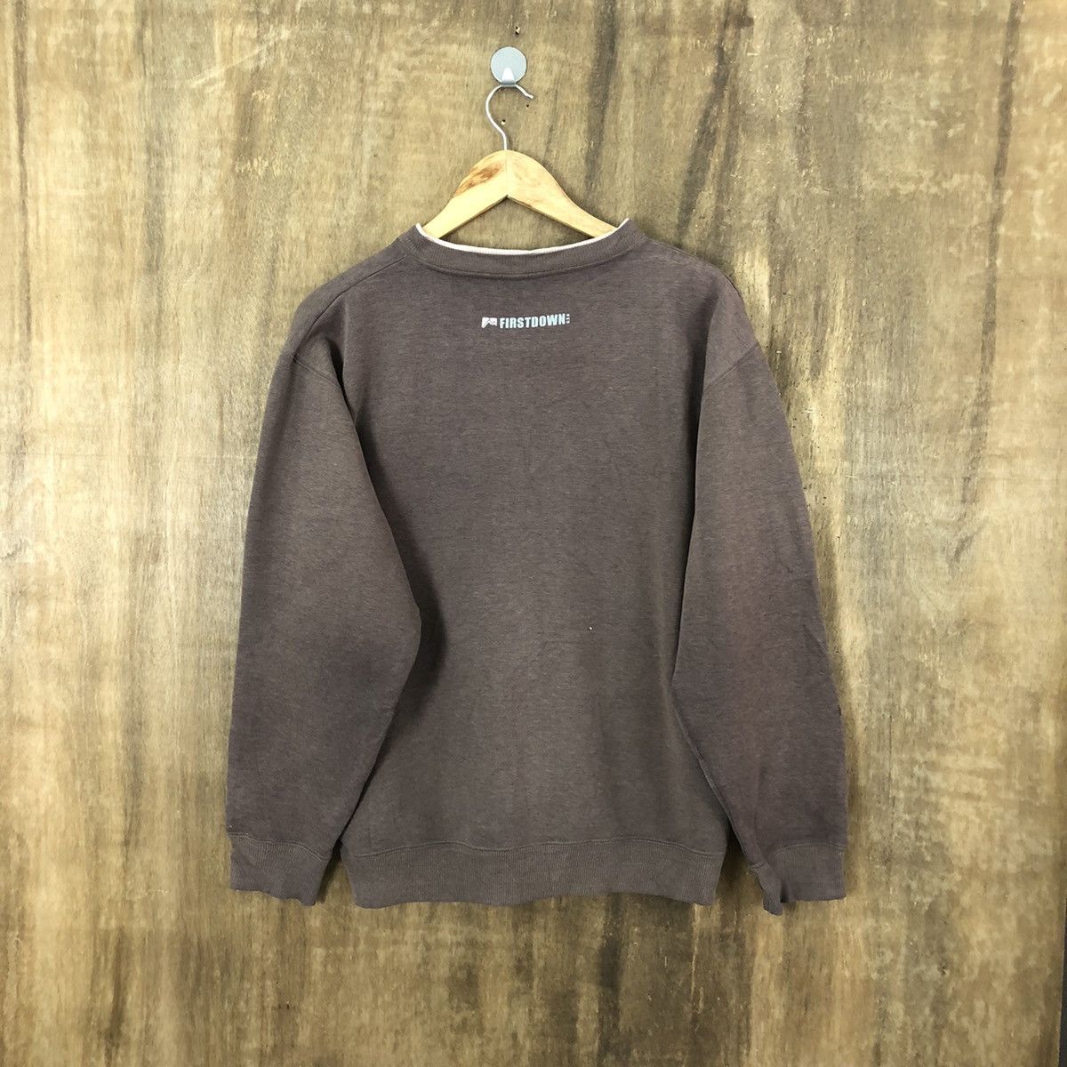 Japanese Brand Vintage First Down Faded Brown Sweatshirt Size US L / EU 52-54 / 3 - 9 Thumbnail