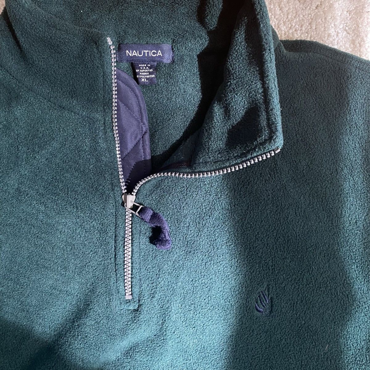 Vintage Vintage Nautica Fleece quarter zip sweater | Grailed